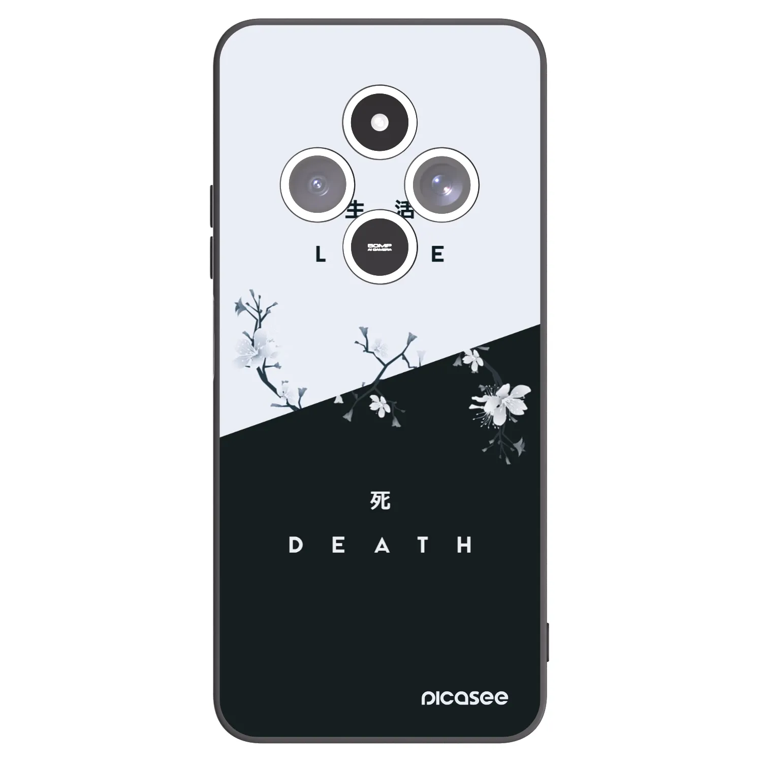 Picasee silikonski črni ovitek za Xiaomi Redmi 14C - Life - Death