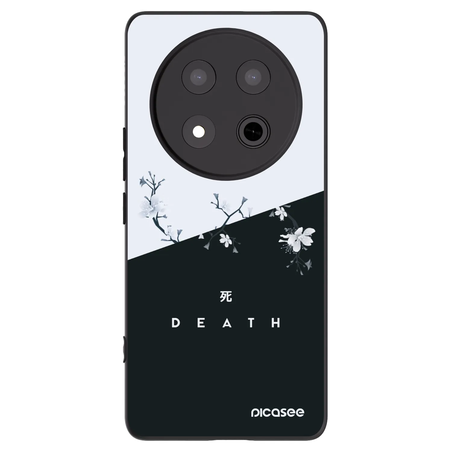 Picasee silikonski črni ovitek za Honor Magic7 Lite 5G - Life - Death