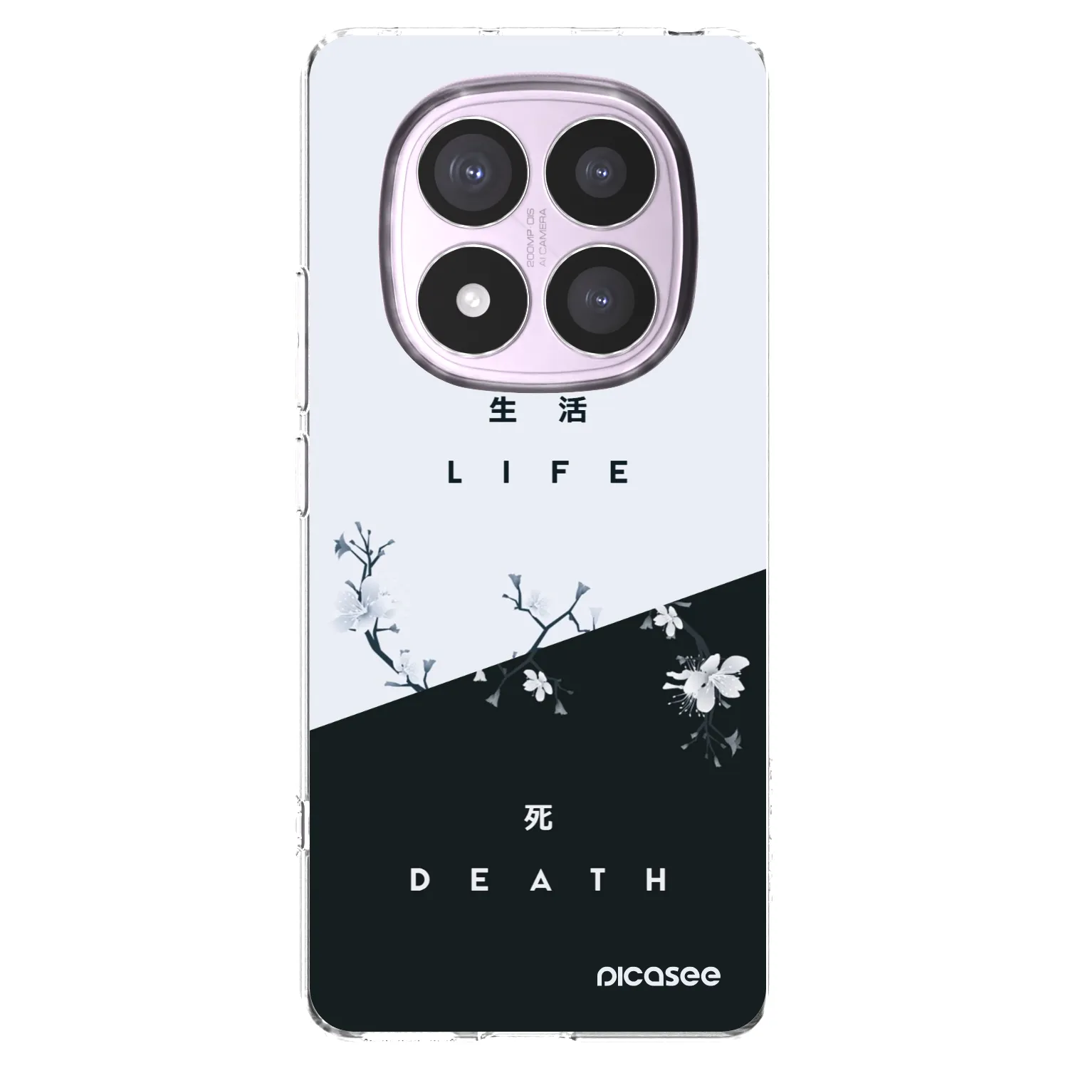 Picasee silikonski prozorni ovitek za Xiaomi Redmi Note 14 Pro 4G - Life - Death
