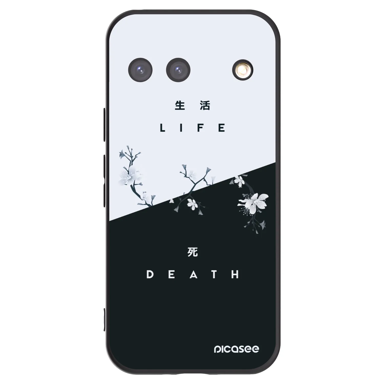 Picasee silikonski črni ovitek za Google Pixel 9 - Life - Death