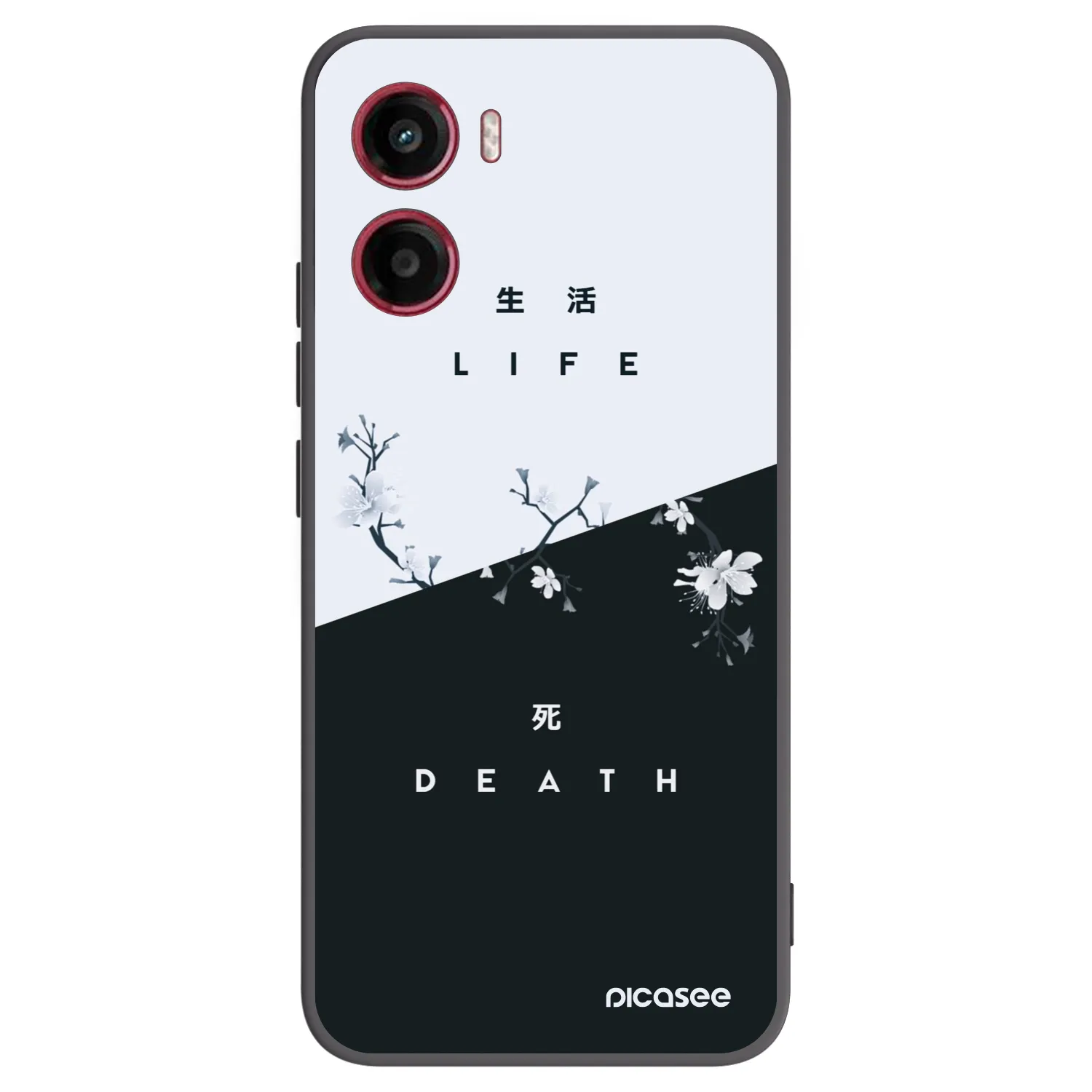 Picasee silikonski črni ovitek za Motorola Moto G05 - Life - Death