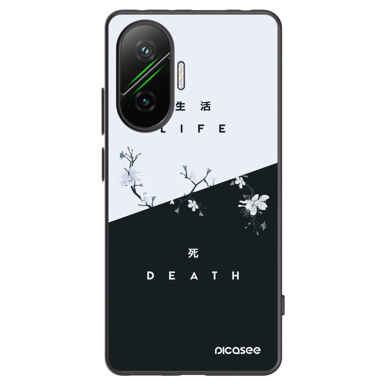 Picasee silikonski črni ovitek za Xiaomi Poco F7 Pro 5G - Life - Death