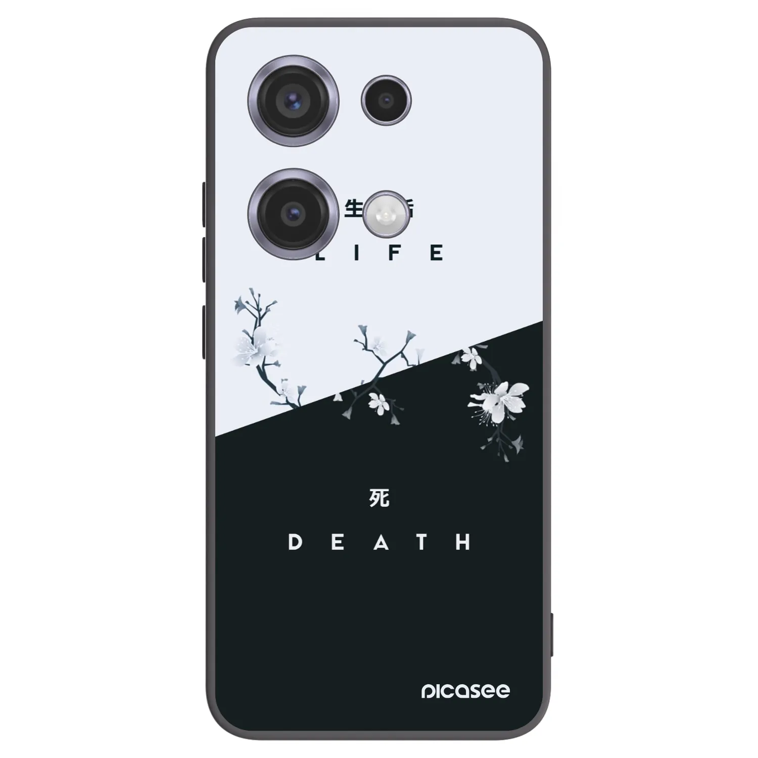 Picasee silikonski črni ovitek za Xiaomi Redmi Note 14S - Life - Death