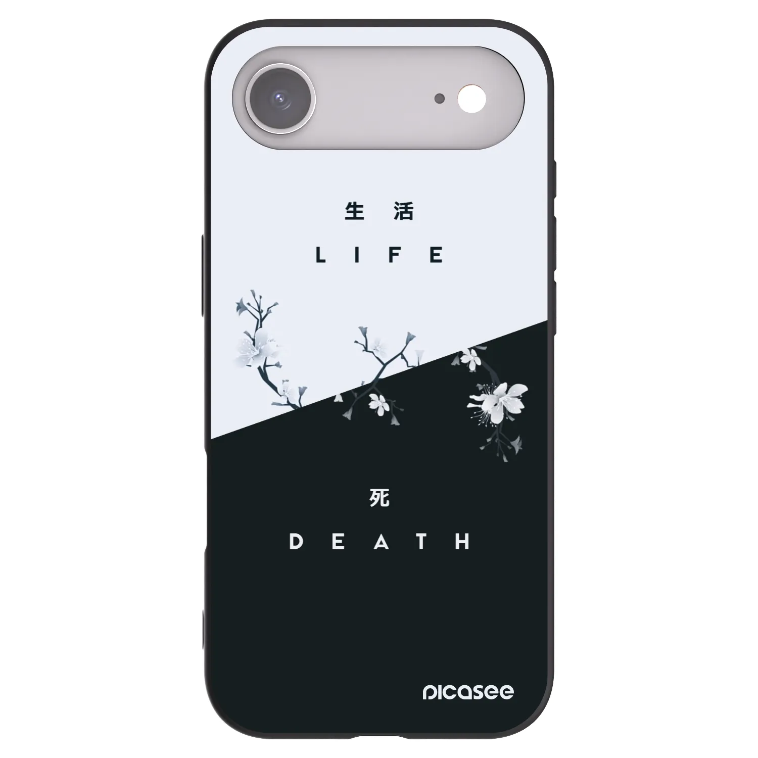 Picasee silikonski črni ovitek za Apple iPhone Air - Life - Death