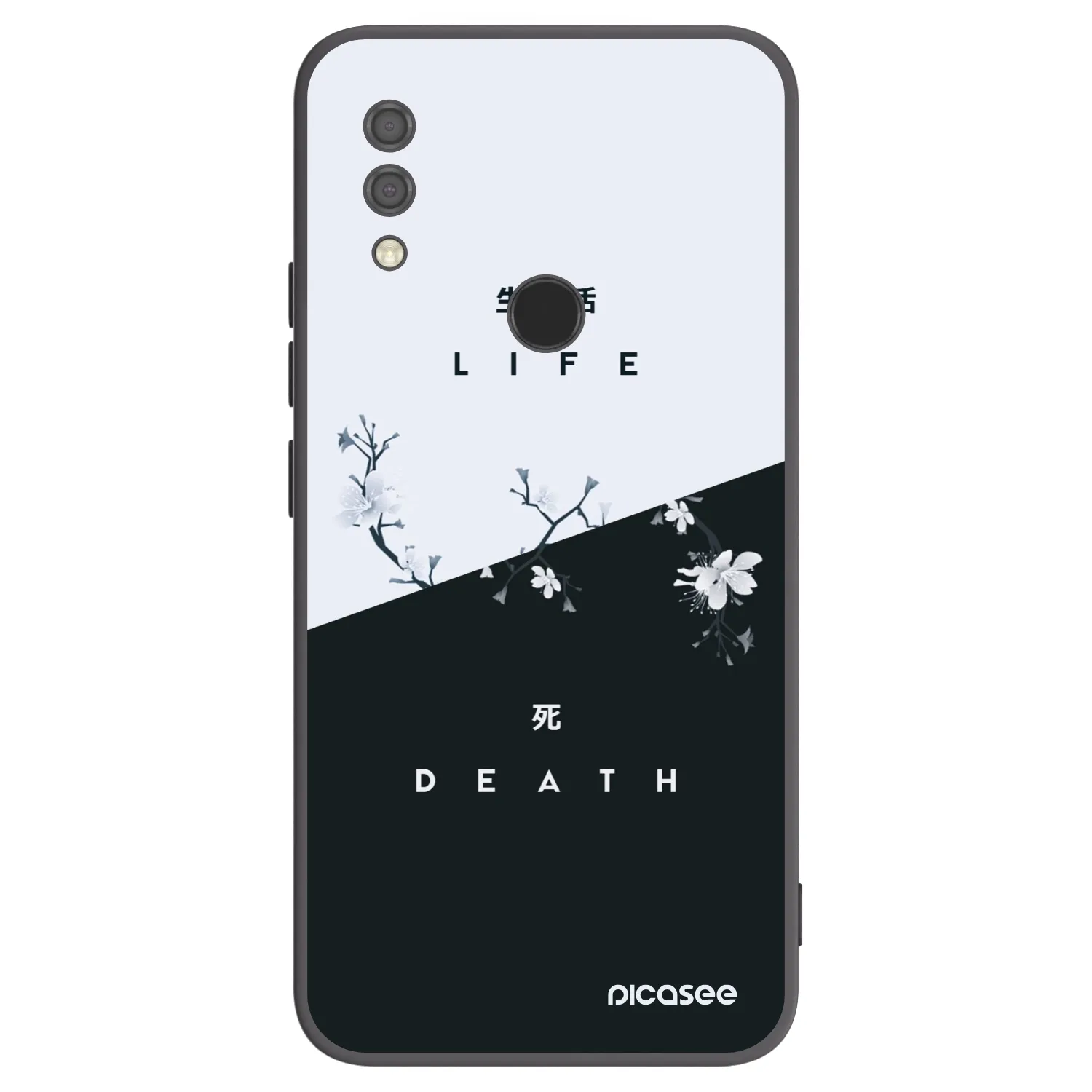 Picasee silikonski črni ovitek za Xiaomi Redmi 7 - Life - Death