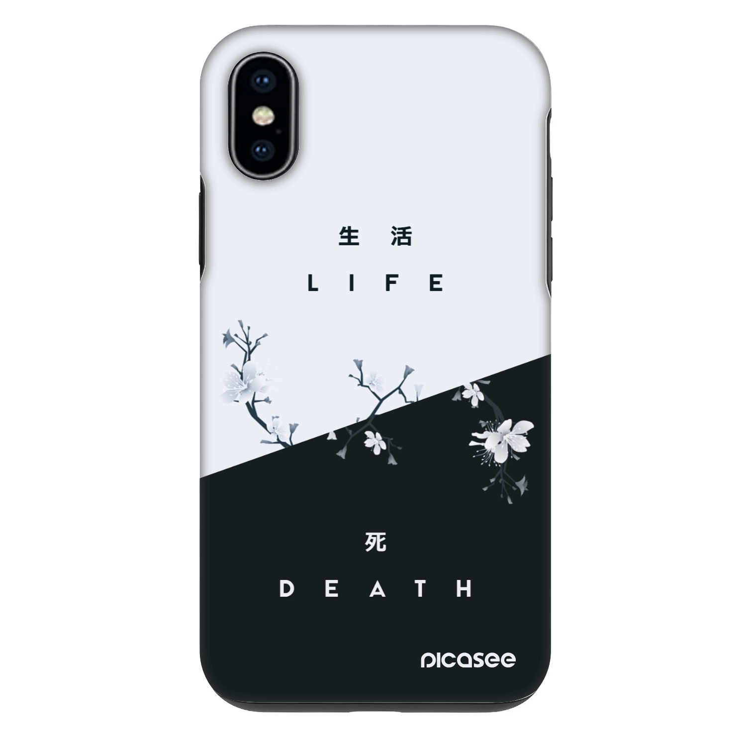 Picasee Fashion Case za Apple iPhone X/XS - Life - Death