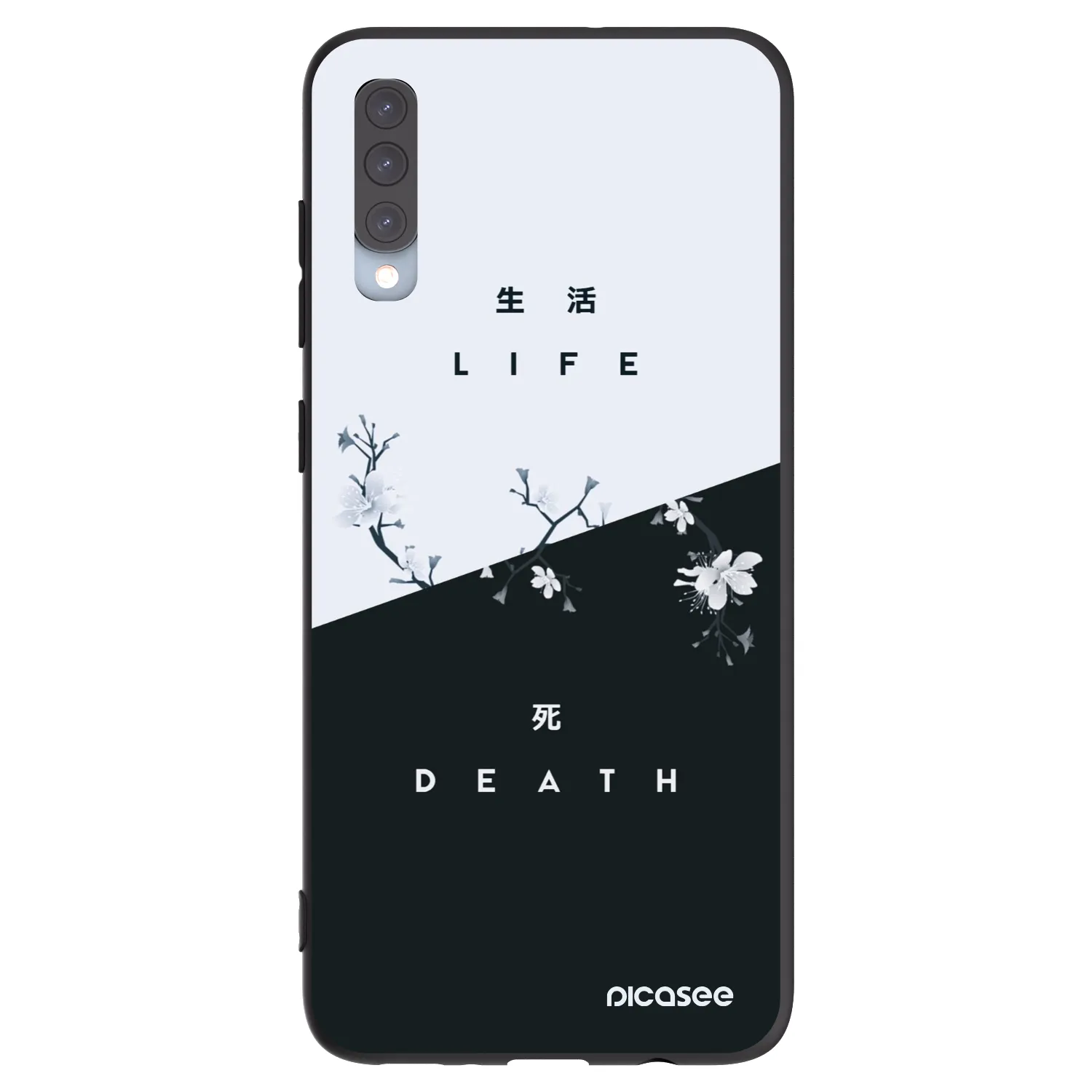 Picasee silikonski črni ovitek za Samsung Galaxy A70 A705F - Life - Death