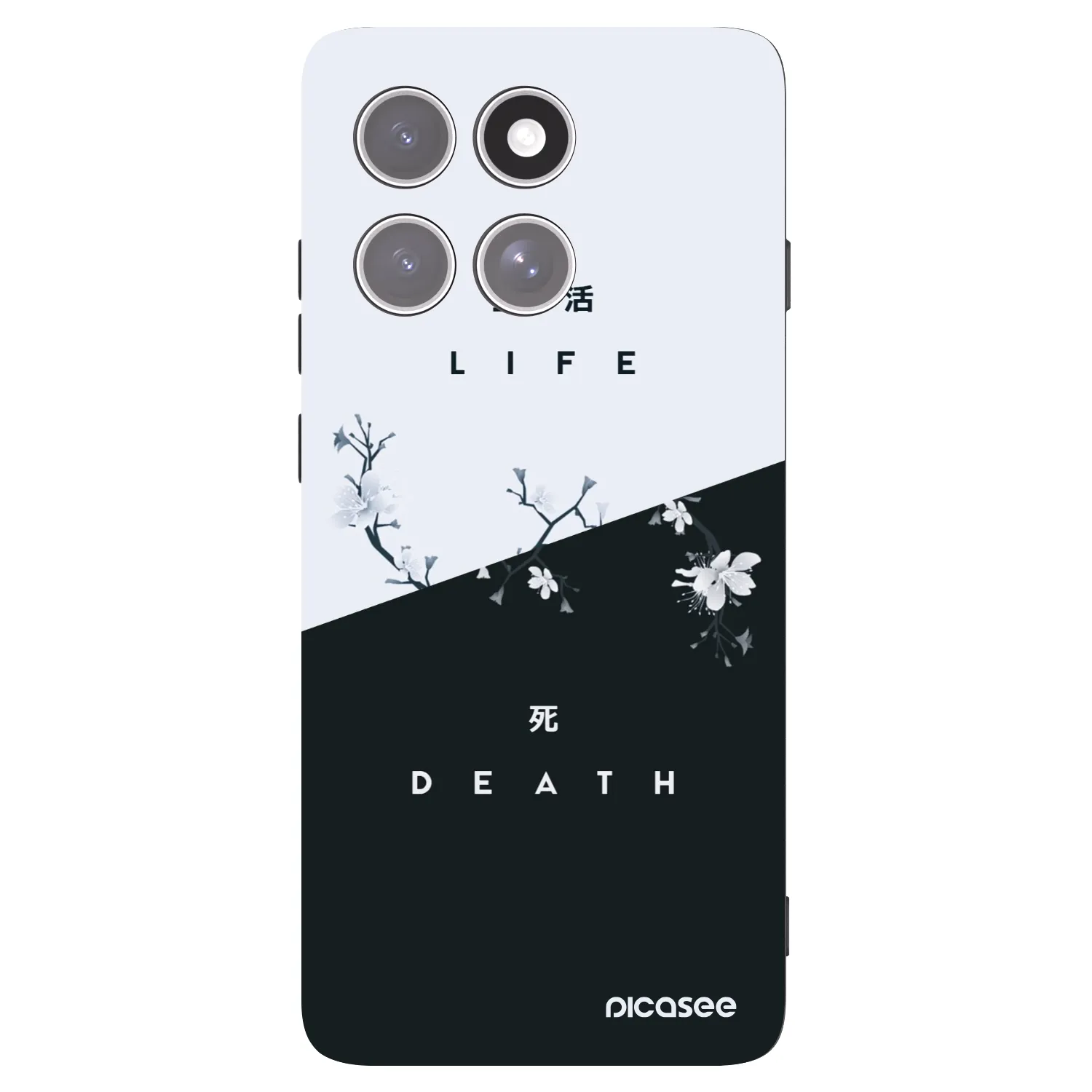 Picasee silikonski črni ovitek za Motorola Edge 60 Pro - Life - Death