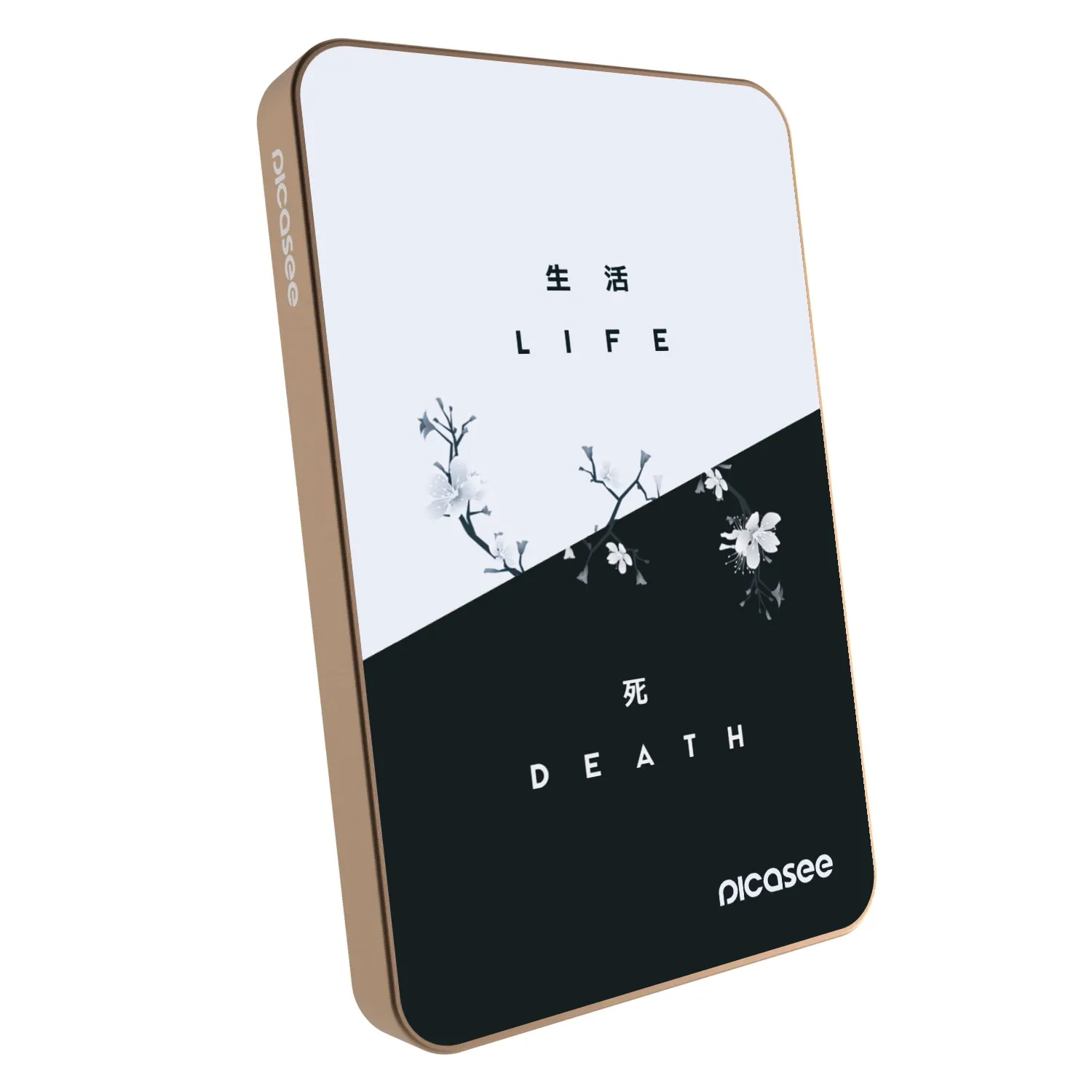 Picasee Prenosna baterija z MagSafe 5 000 mAh Zlati - Life - Death