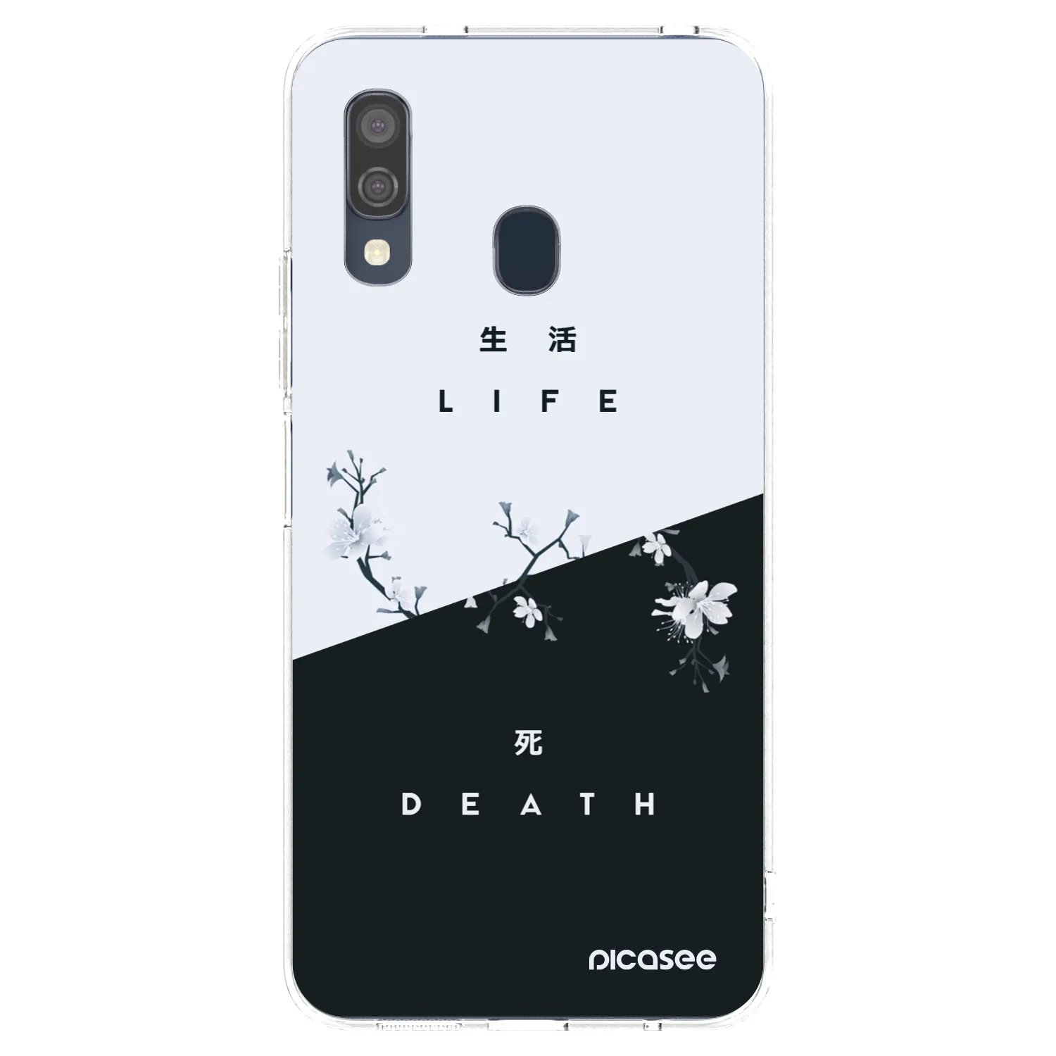 Picasee silikonski prozorni ovitek za Samsung Galaxy A40 A405F - Life - Death