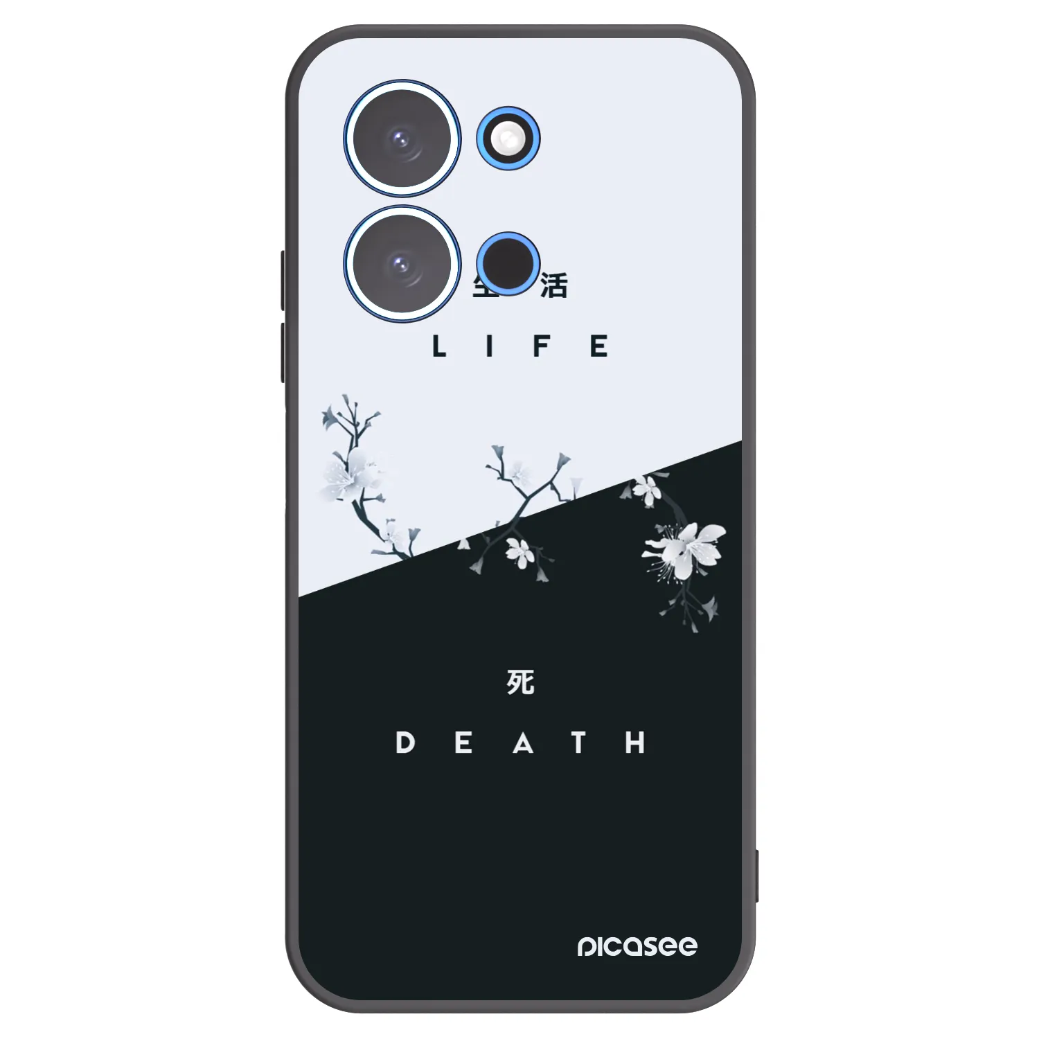 Picasee silikonski črni ovitek za Xiaomi Redmi 15C 4G - Life - Death
