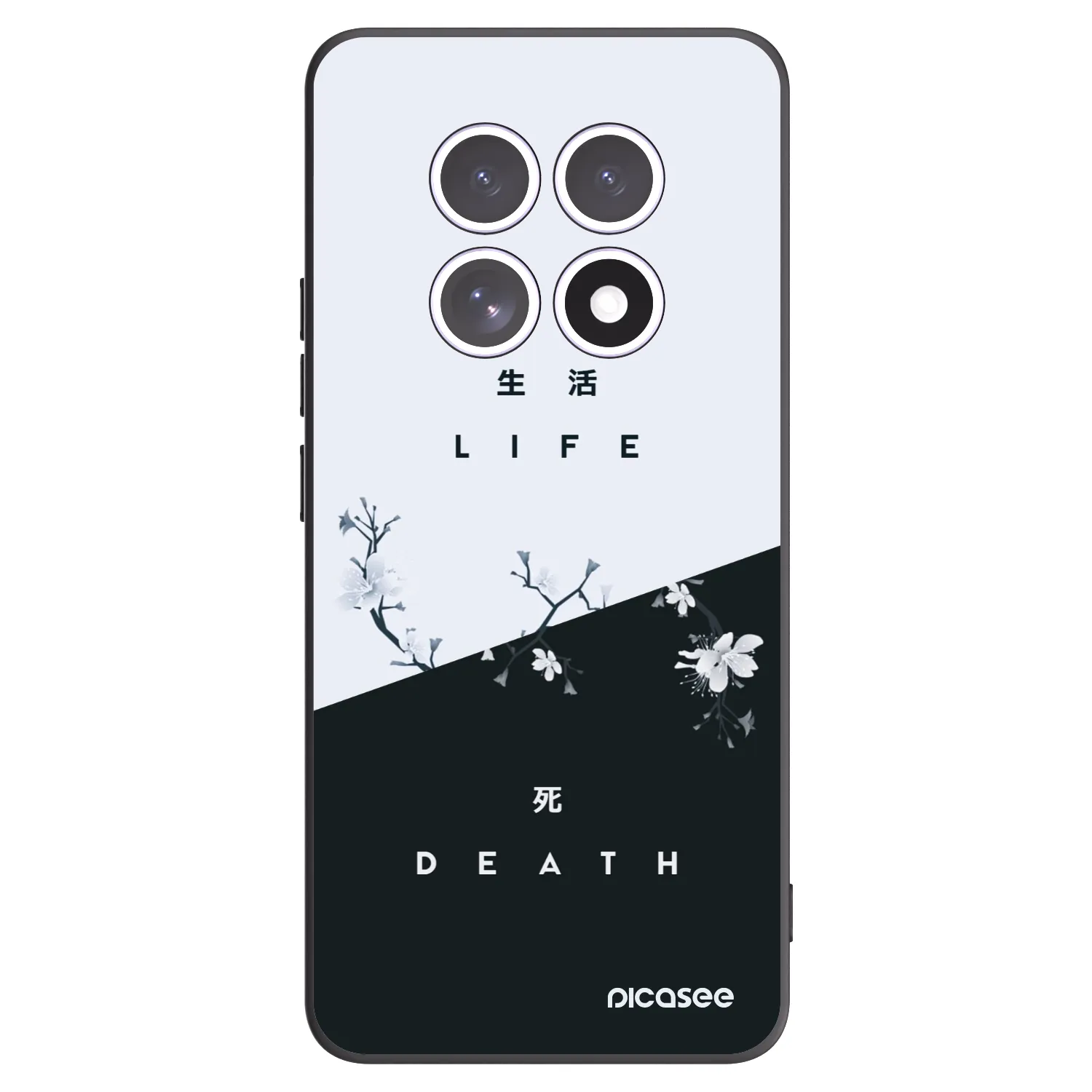 Picasee silikonski črni ovitek za Xiaomi Redmi Note 15 - Life - Death
