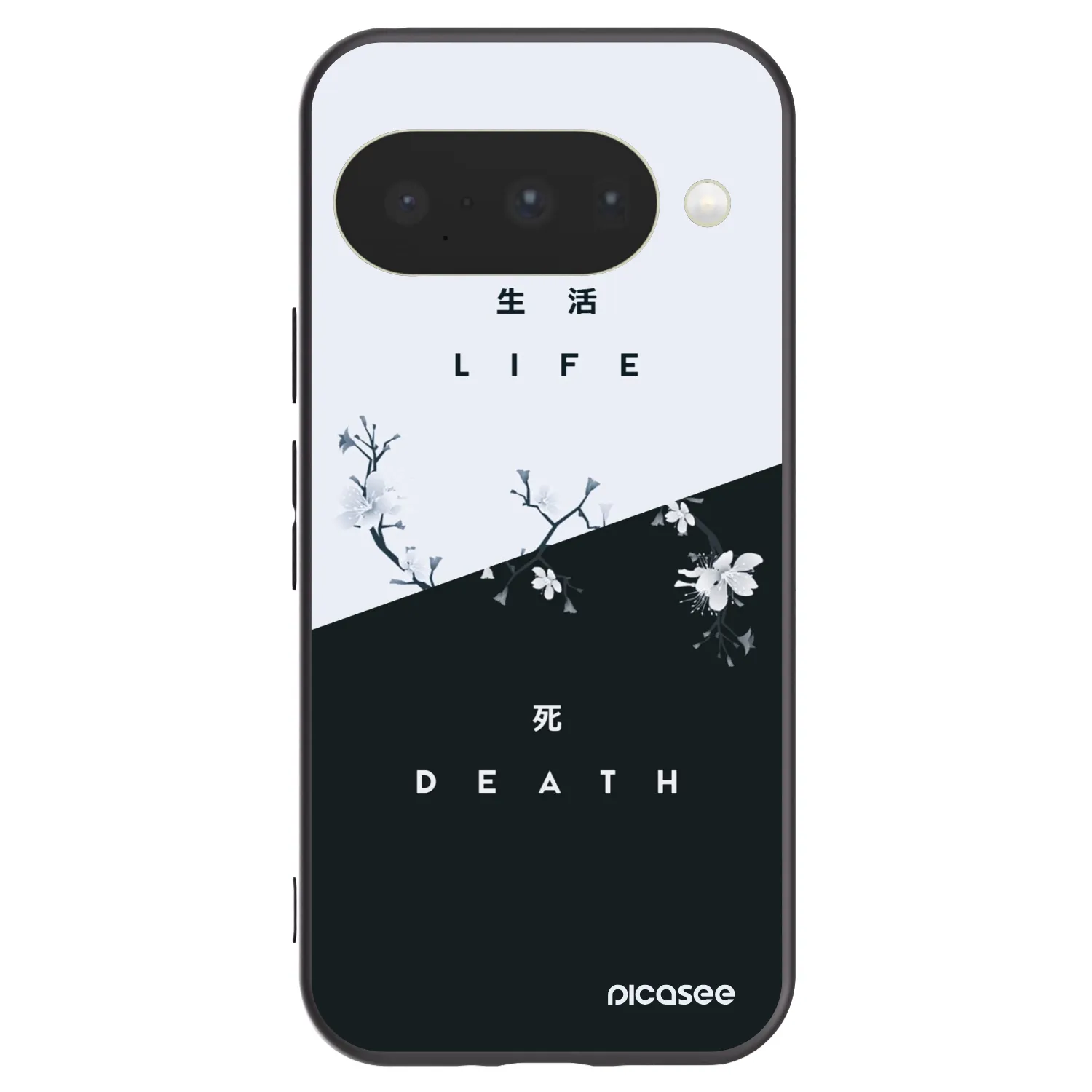 Picasee silikonski črni ovitek za Google Pixel 10 - Life - Death