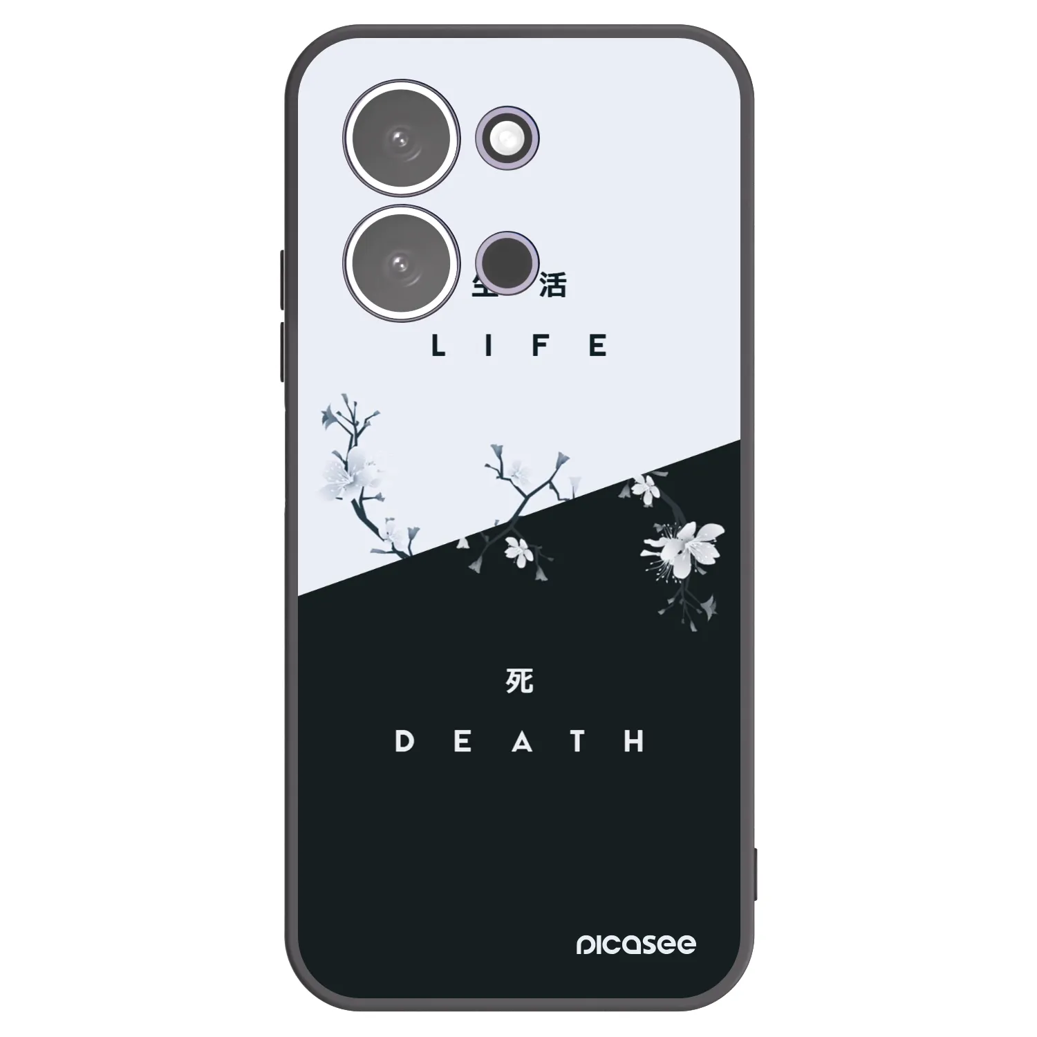 Picasee silikonski črni ovitek za Xiaomi Redmi 15C 5G - Life - Death