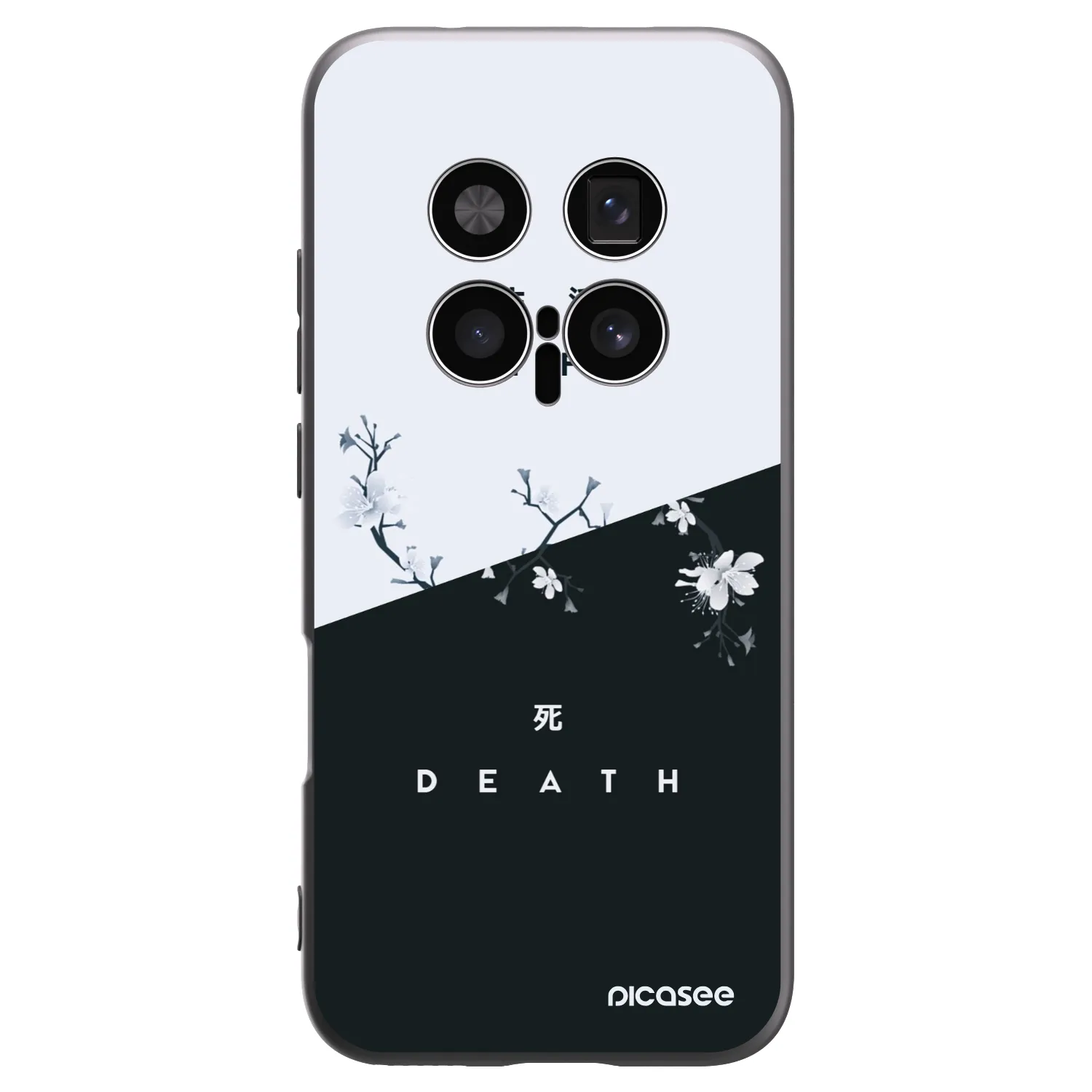 Picasee silikonski črni ovitek za Honor Magic8 Pro 5G - Life - Death