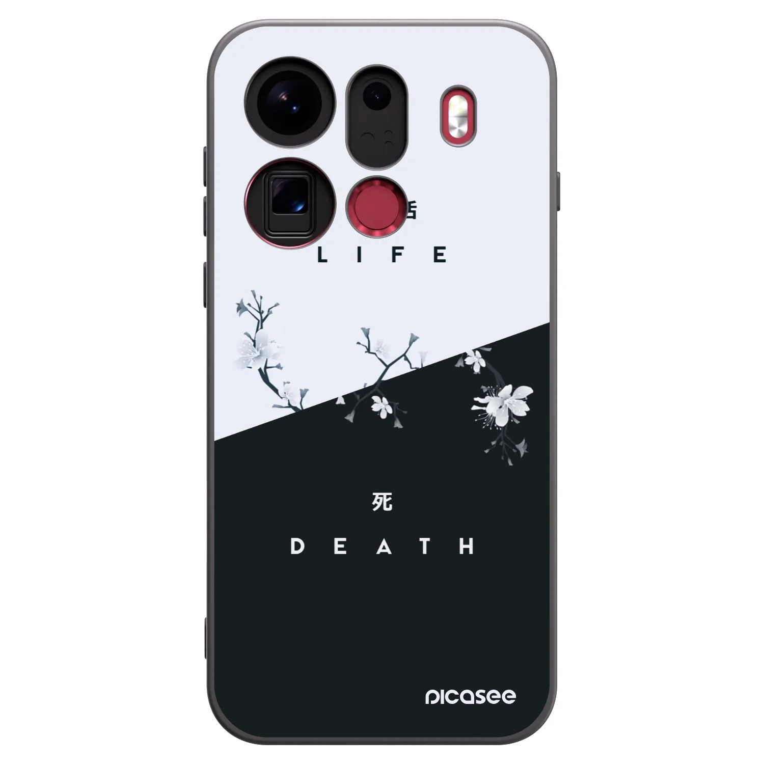 Picasee silikonski črni ovitek za OPPO Find X9 Pro - Life - Death