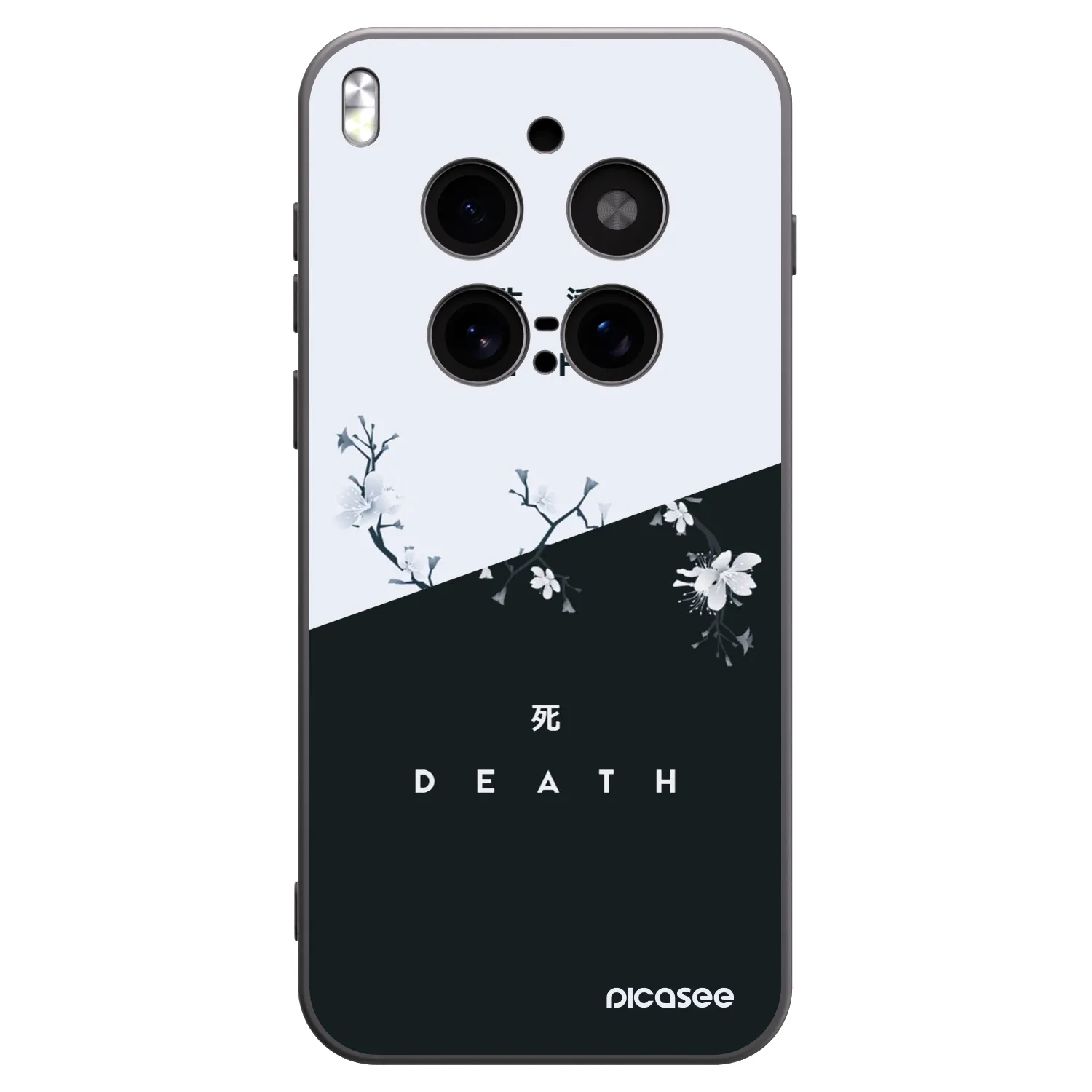 Picasee silikonski črni ovitek za Vivo X300 Pro - Life - Death
