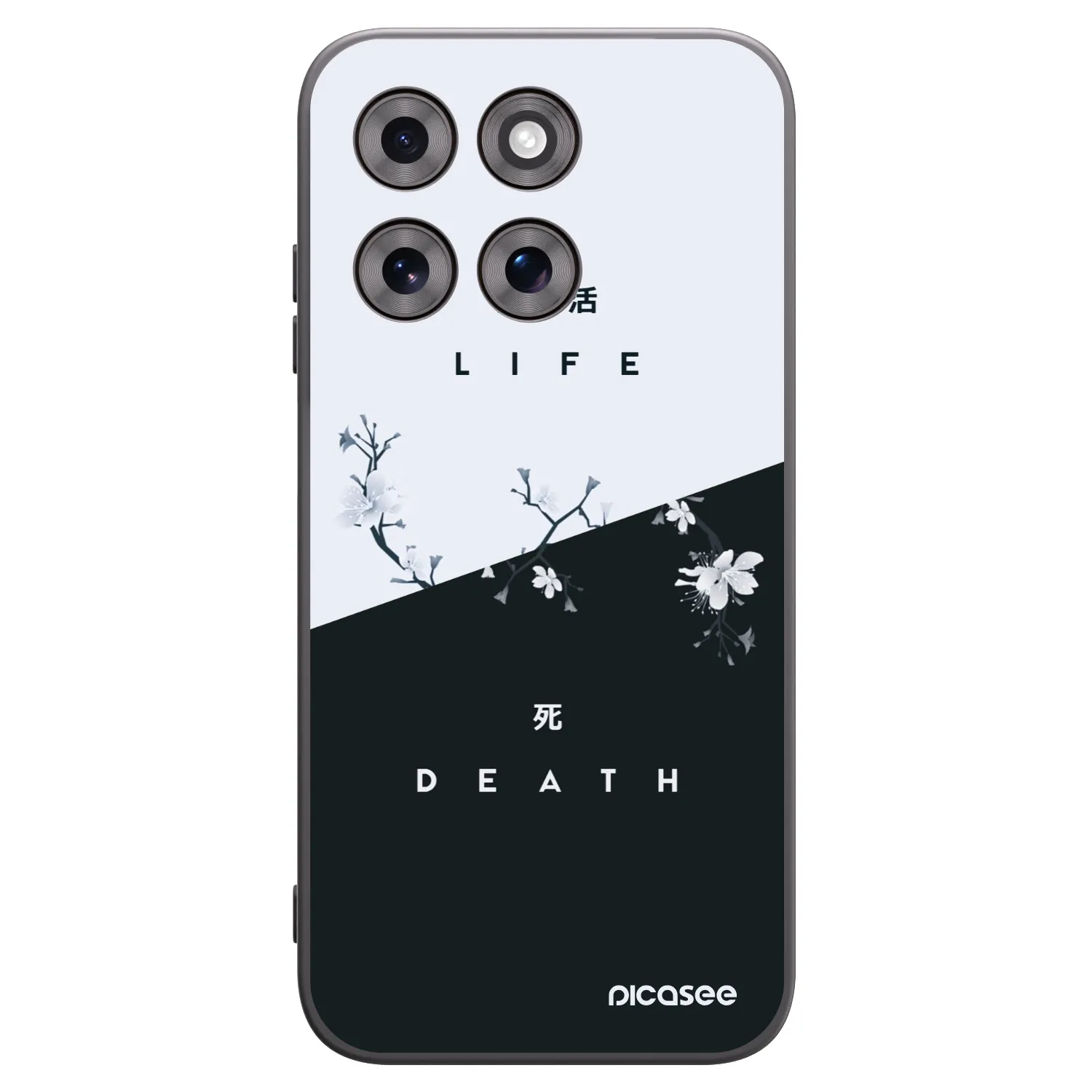 Picasee silikonski črni ovitek za Motorola Moto G77 - Life - Death