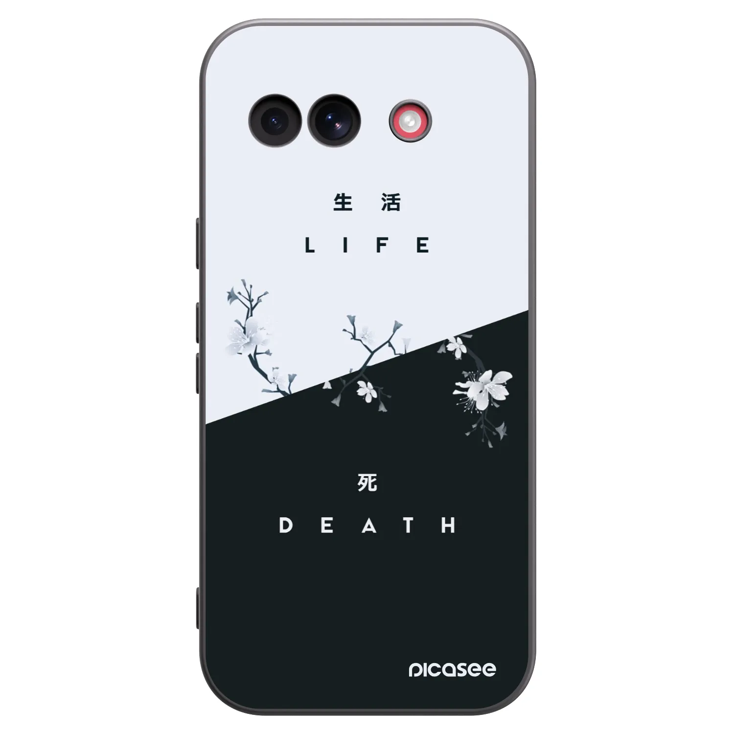 Picasee silikonski črni ovitek za Google Pixel 10a - Life - Death