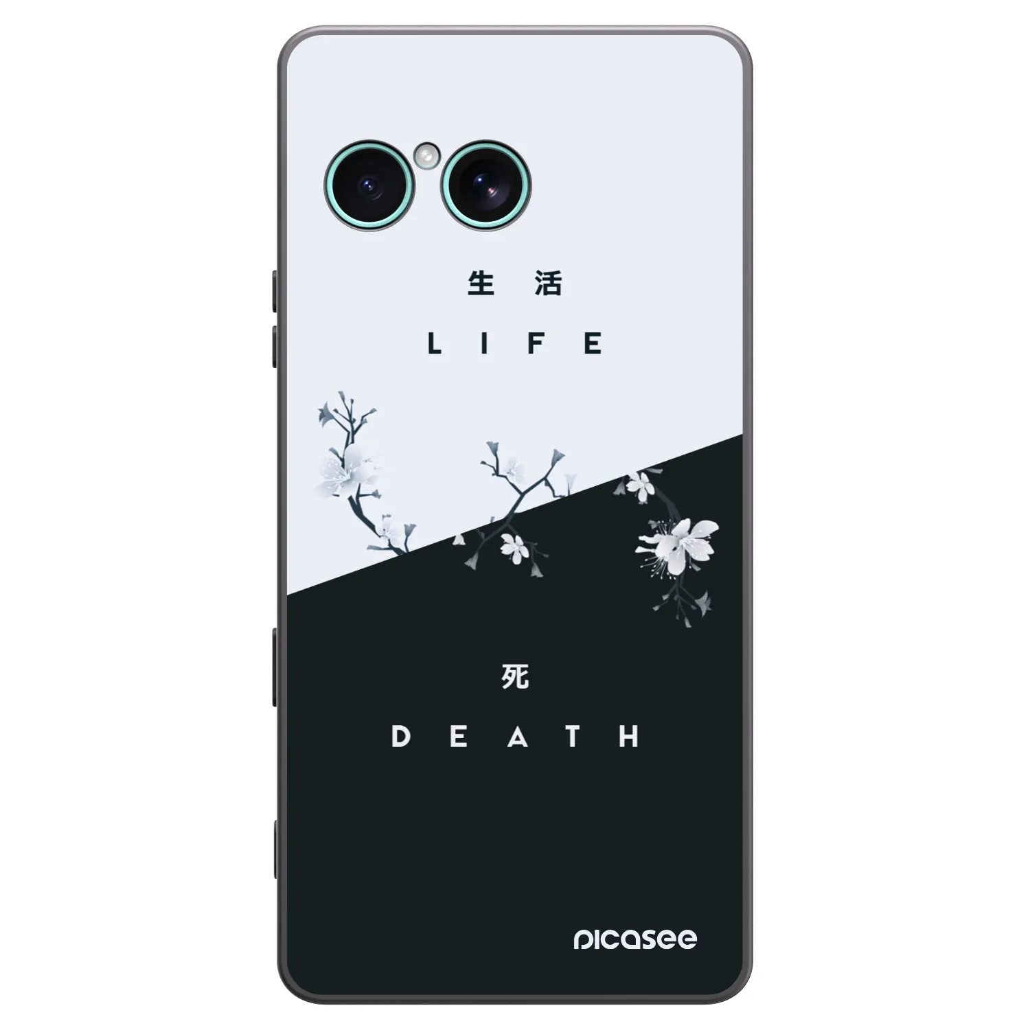 Picasee silikonski črni ovitek za Sony Xperia 10 VII - Life - Death