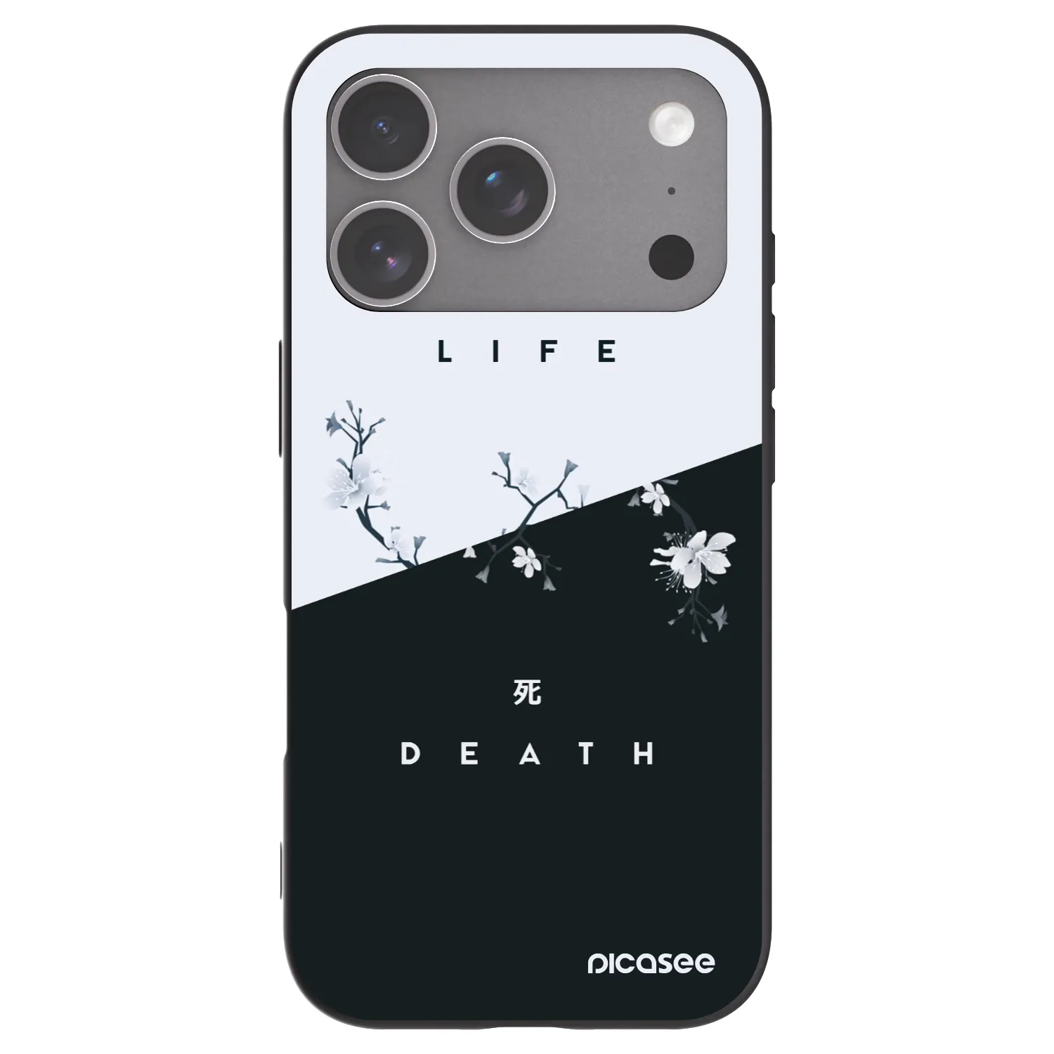 Picasee silikonski črni ovitek za Apple iPhone 18 Pro - Life - Death