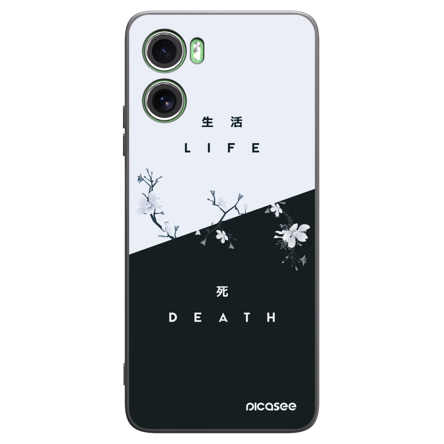 Picasee silikonski črni ovitek za Motorola Moto G06 - Life - Death