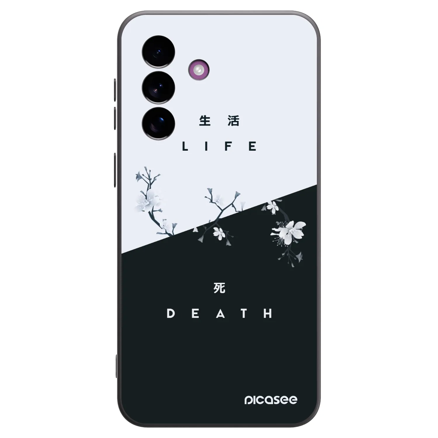 Picasee silikonski črni ovitek za Samsung Galaxy A37 - Life - Death