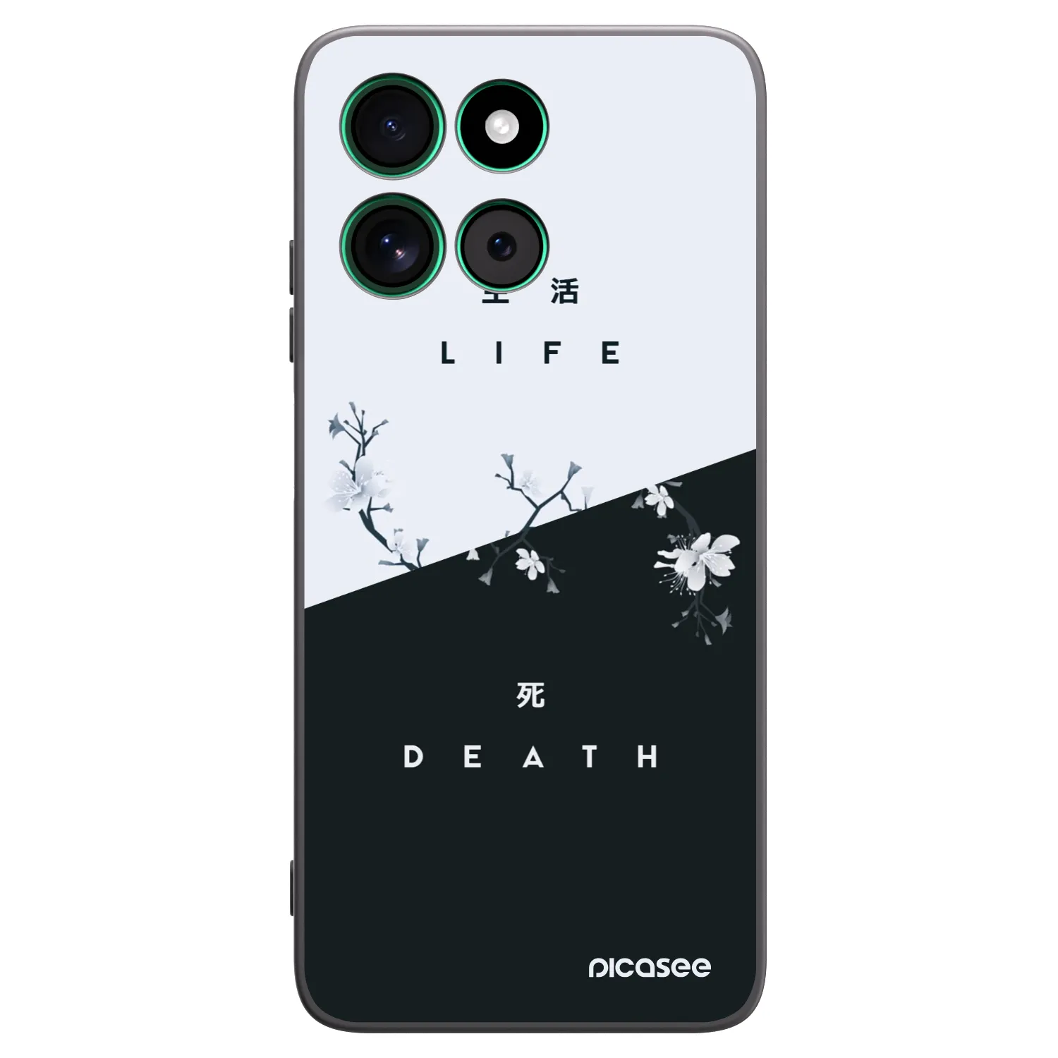 Picasee silikonski črni ovitek za Motorola Moto G57 Power - Life - Death