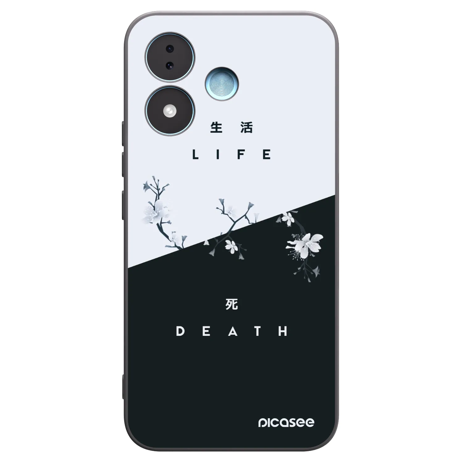 Picasee silikonski črni ovitek za Xiaomi Redmi Note 17 5G - Life - Death