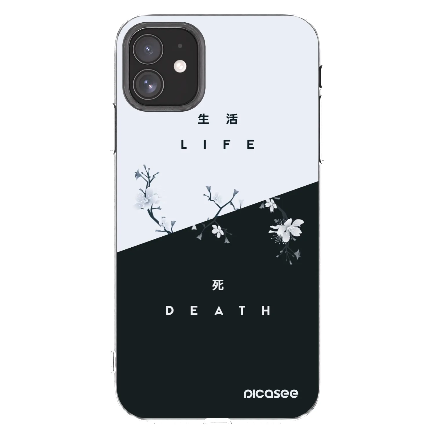 Picasee silikonski prozorni ovitek za Apple iPhone 11 - Life - Death