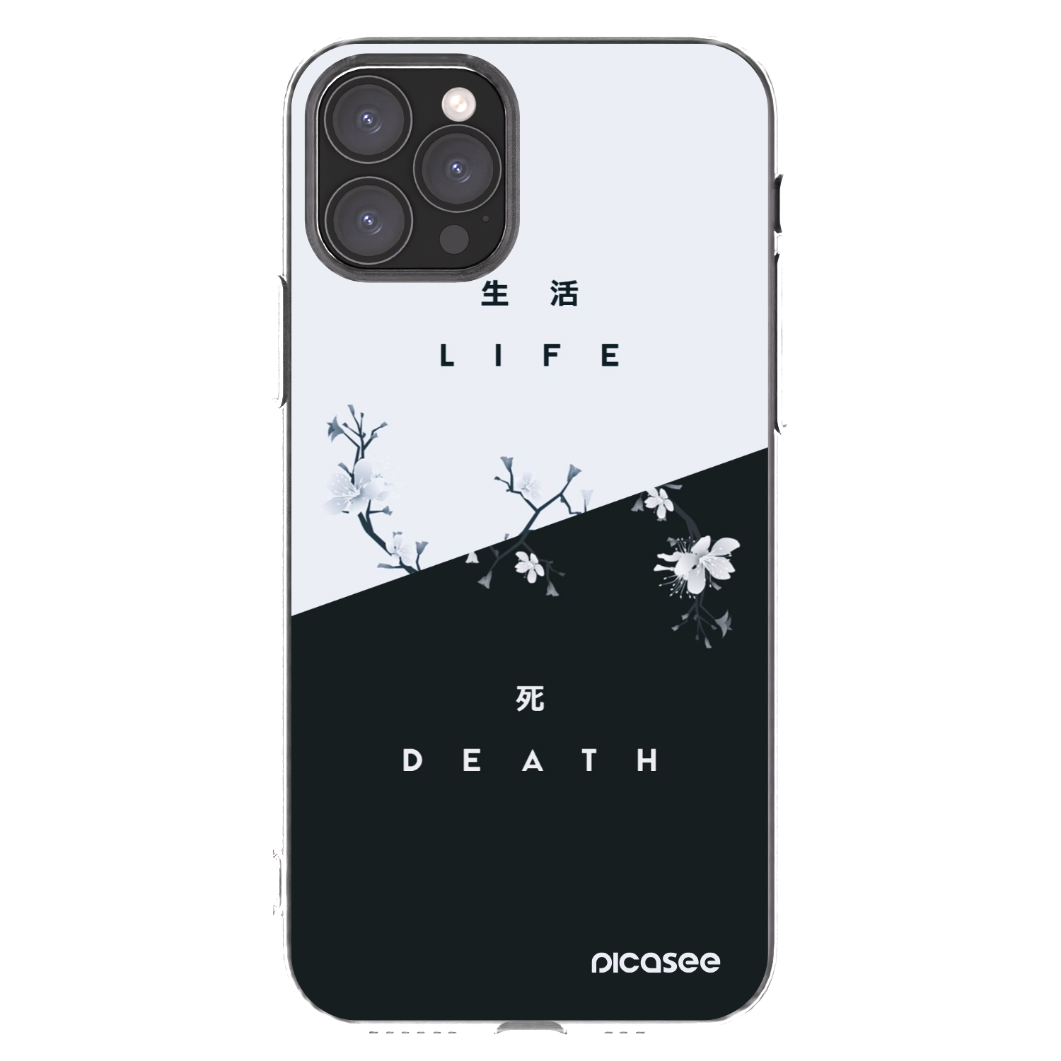 Picasee silikonski prozorni ovitek za Apple iPhone 11 Pro - Life - Death