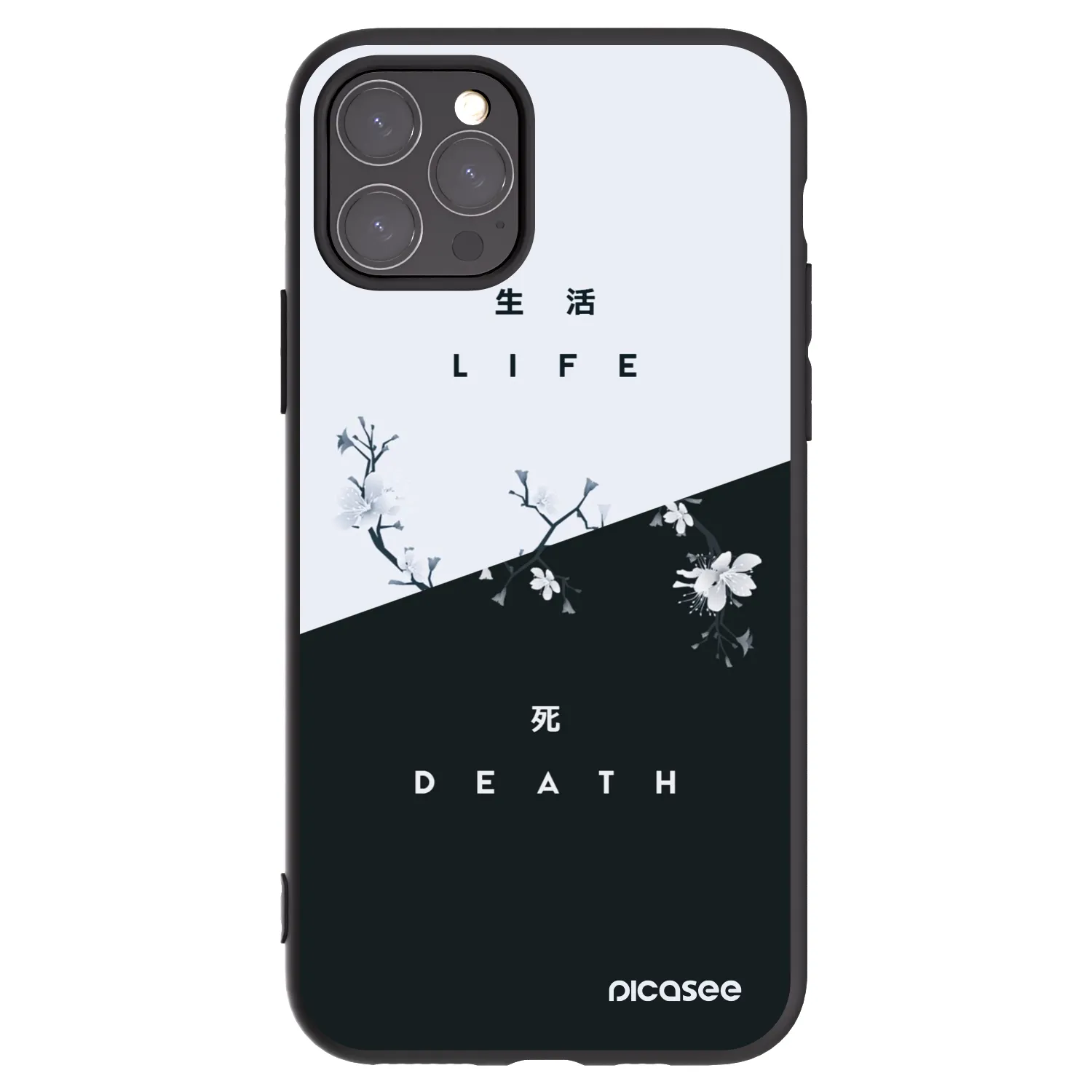 Picasee silikonski črni ovitek za Apple iPhone 11 Pro - Life - Death