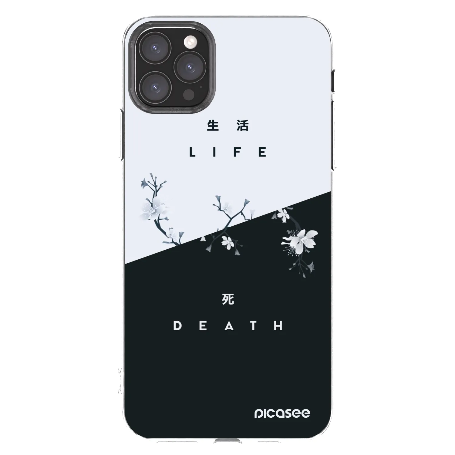 Picasee silikonski prozorni ovitek za Apple iPhone 11 Pro Max - Life - Death