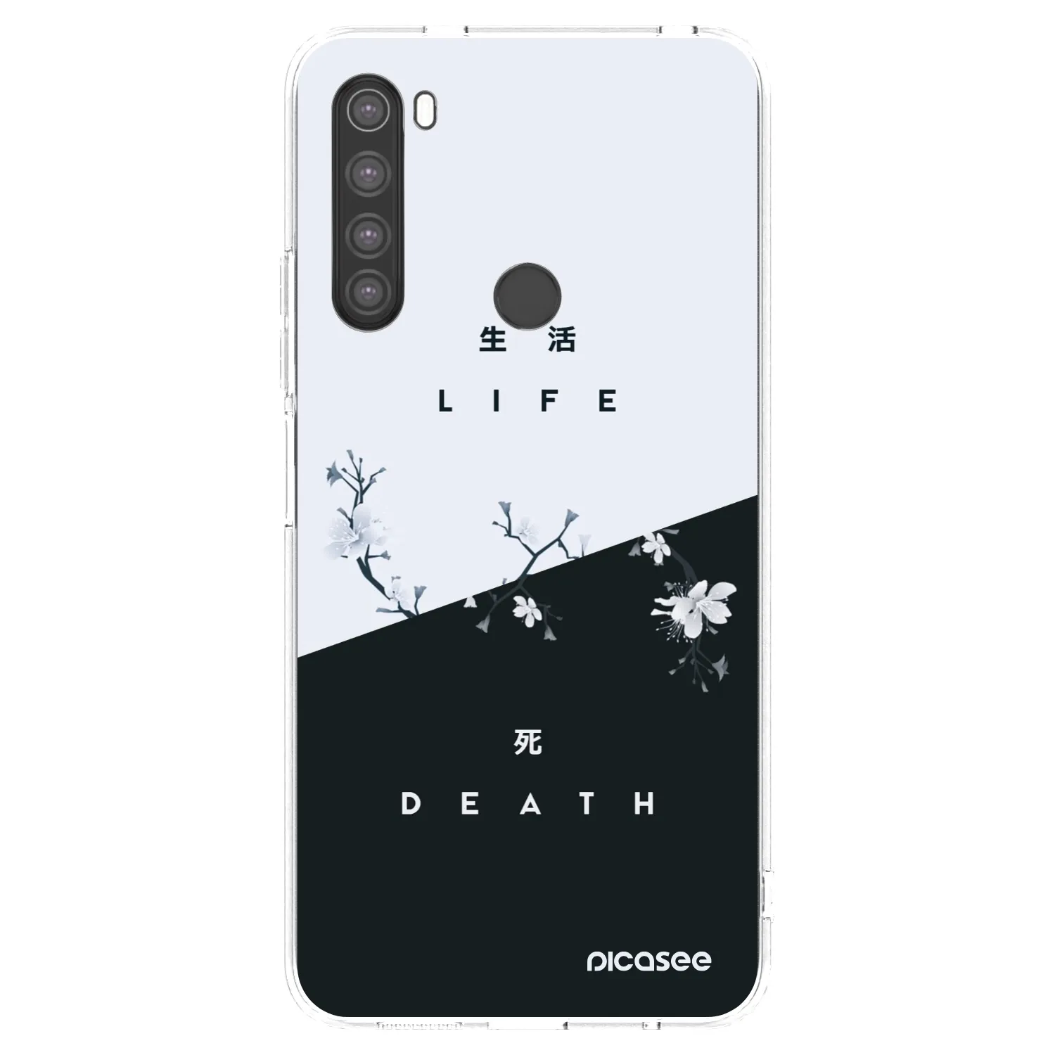 Picasee silikonski prozorni ovitek za Xiaomi Redmi Note 8 - Life - Death