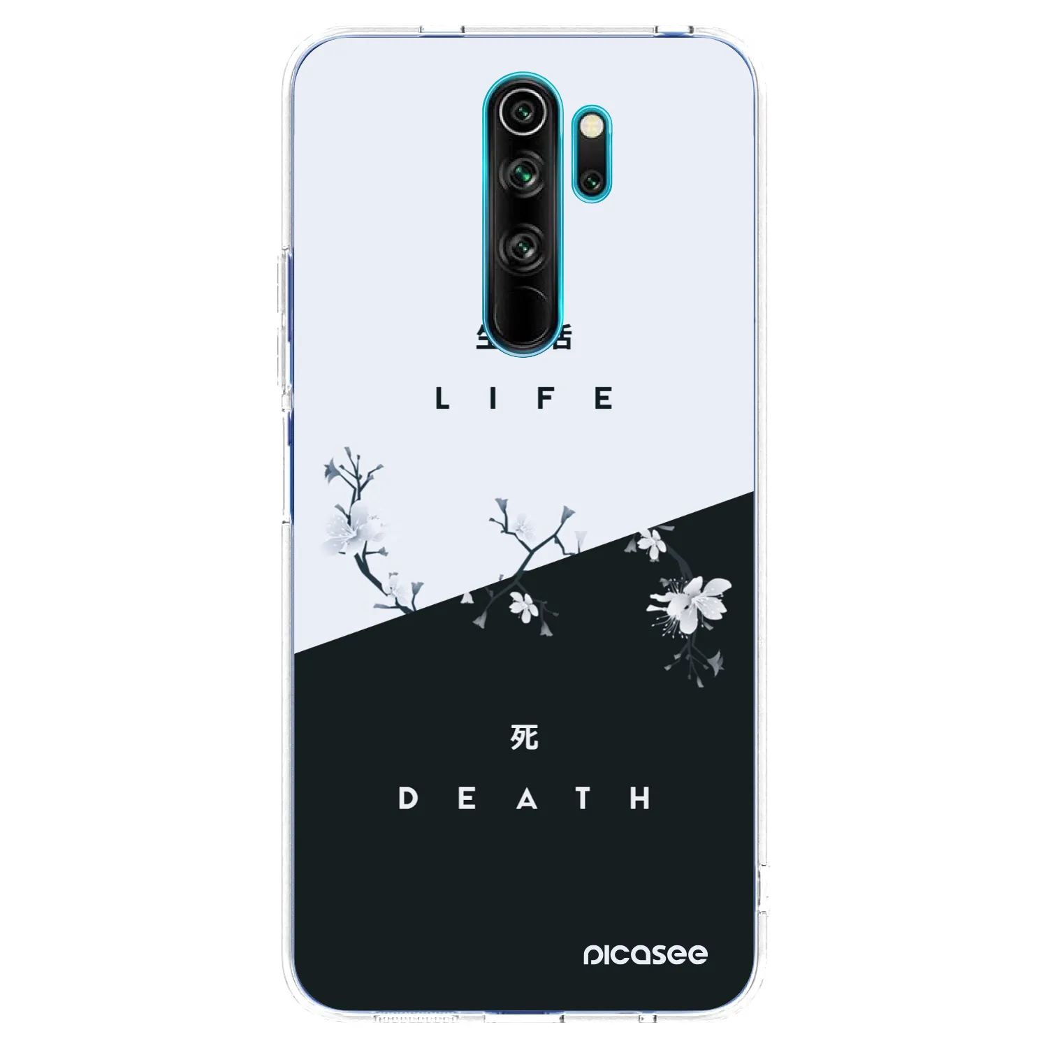 Picasee silikonski prozorni ovitek za Xiaomi Redmi Note 8 Pro - Life - Death