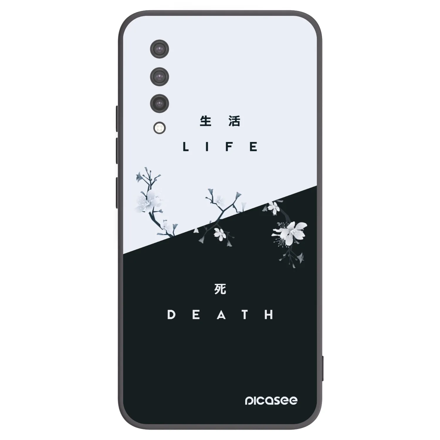 Picasee silikonski črni ovitek za Xiaomi Mi 9 Lite - Life - Death