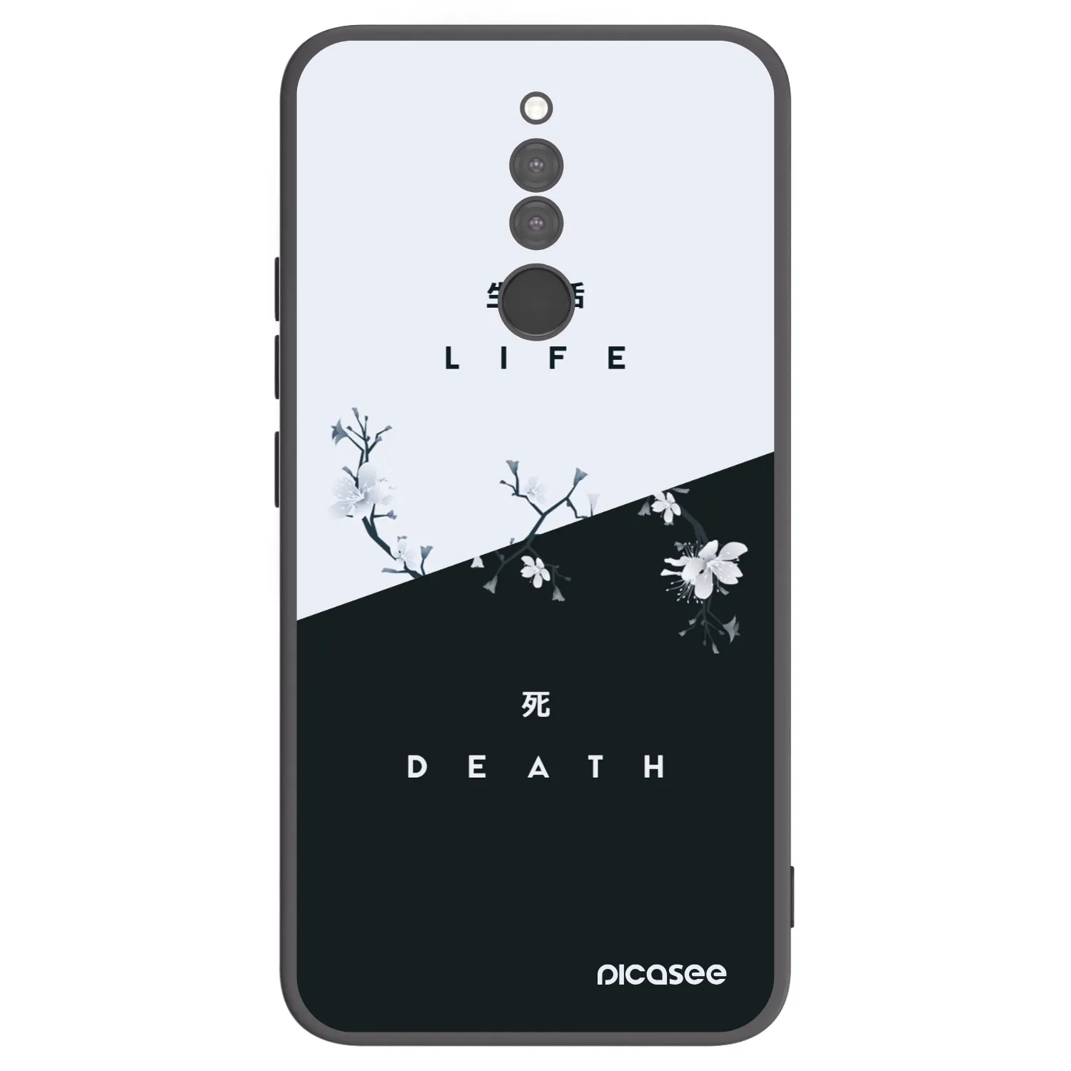 Picasee silikonski črni ovitek za Xiaomi Redmi 8 - Life - Death