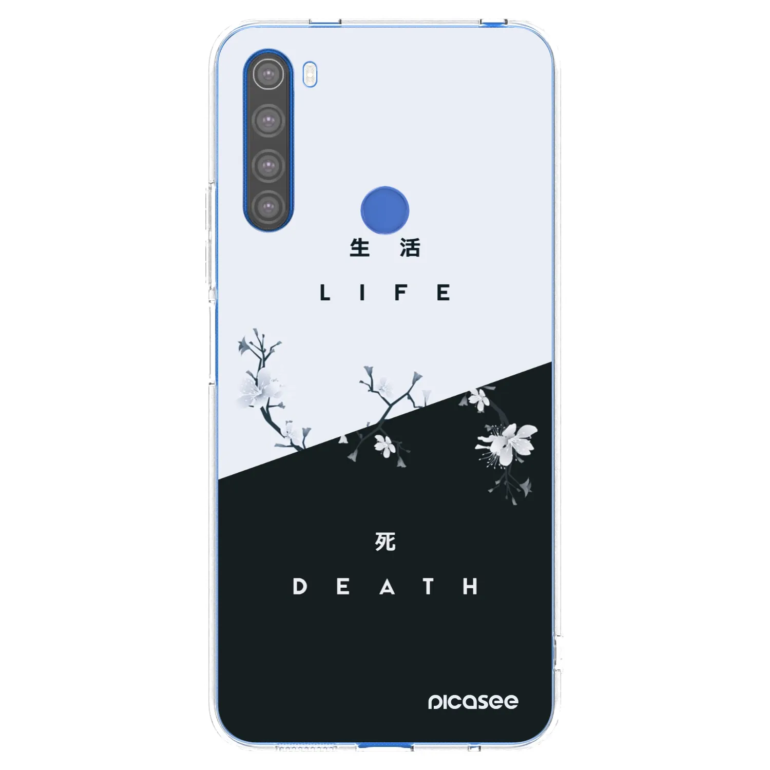 Picasee silikonski prozorni ovitek za Xiaomi Redmi Note 8T - Life - Death
