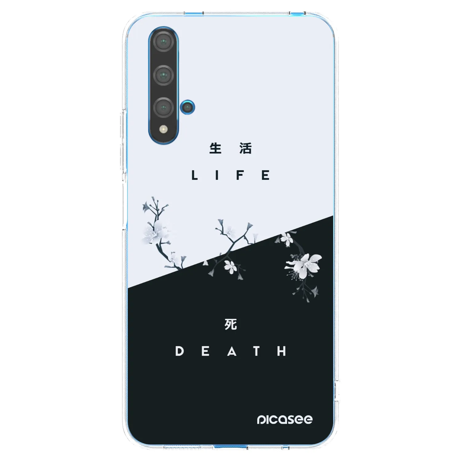 Picasee silikonski prozorni ovitek za Huawei Nova 5T - Life - Death