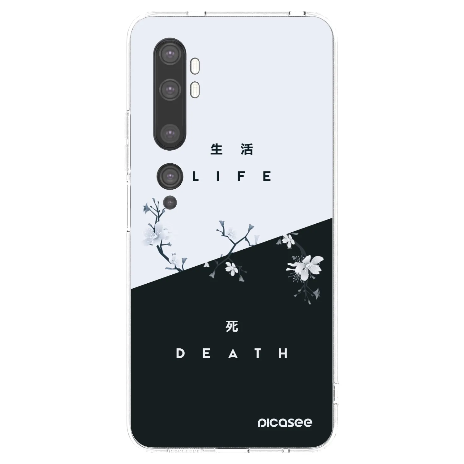 Picasee silikonski prozorni ovitek za Xiaomi Mi Note 10 (Pro) - Life - Death