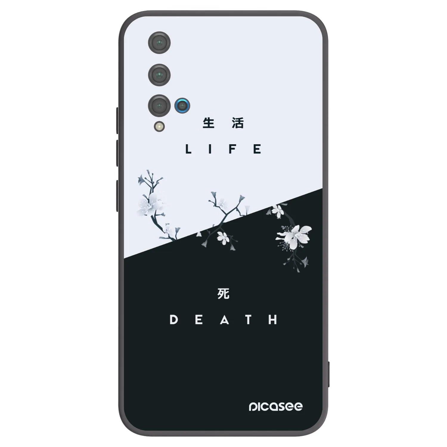 Picasee silikonski črni ovitek za Huawei Nova 5T - Life - Death