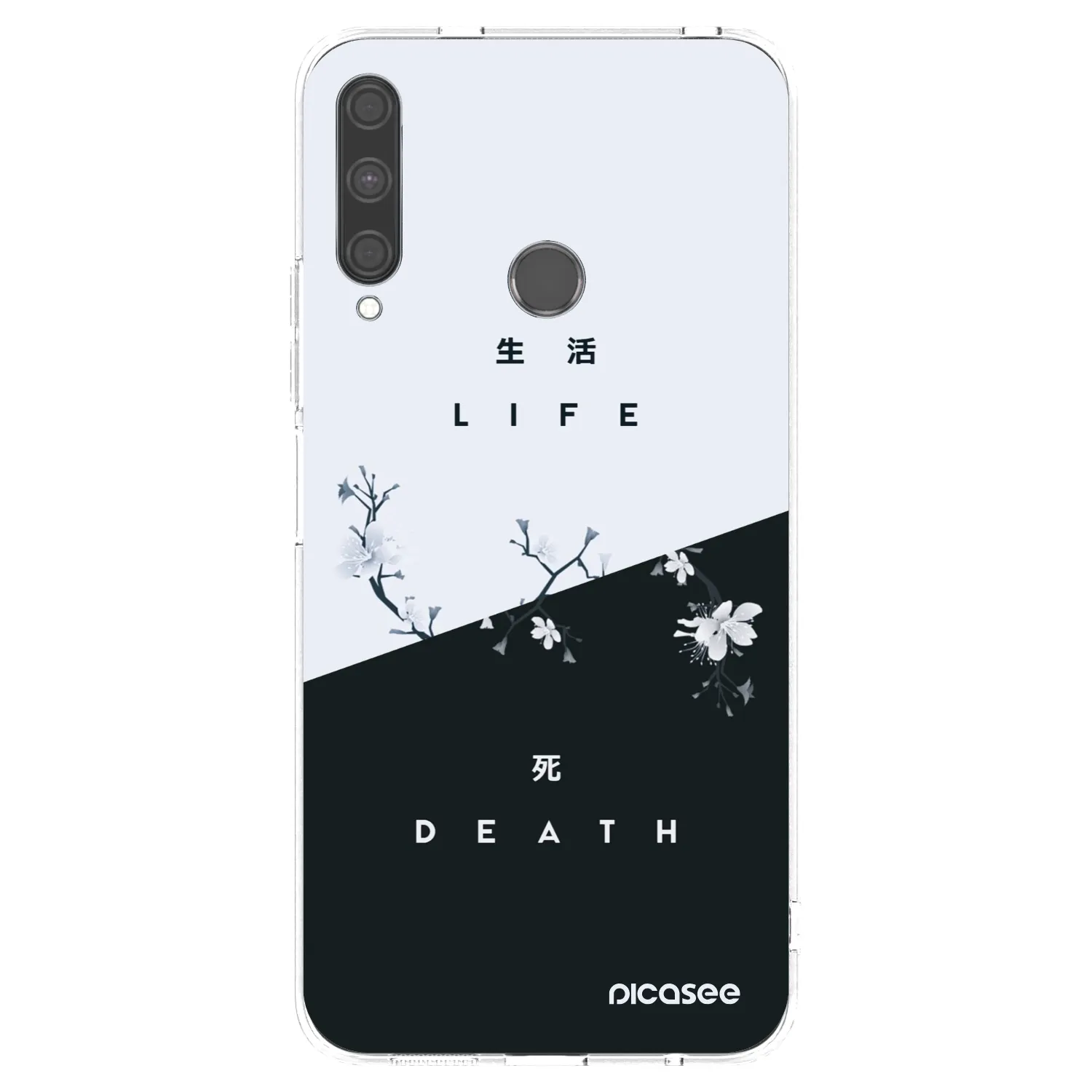 Picasee silikonski prozorni ovitek za Huawei P40 Lite E - Life - Death