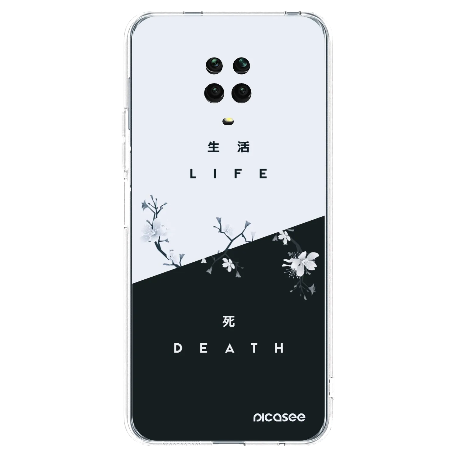 Picasee silikonski prozorni ovitek za Xiaomi Redmi Note 9S - Life - Death