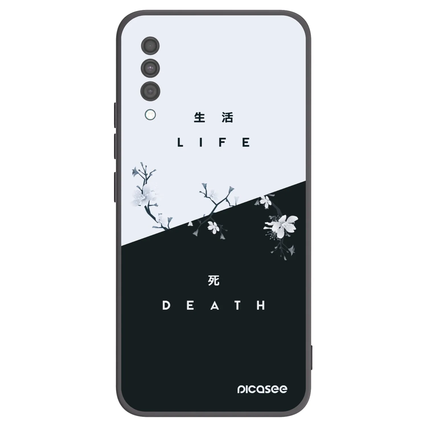 Picasee silikonski črni ovitek za Samsung Galaxy A30s A307F - Life - Death