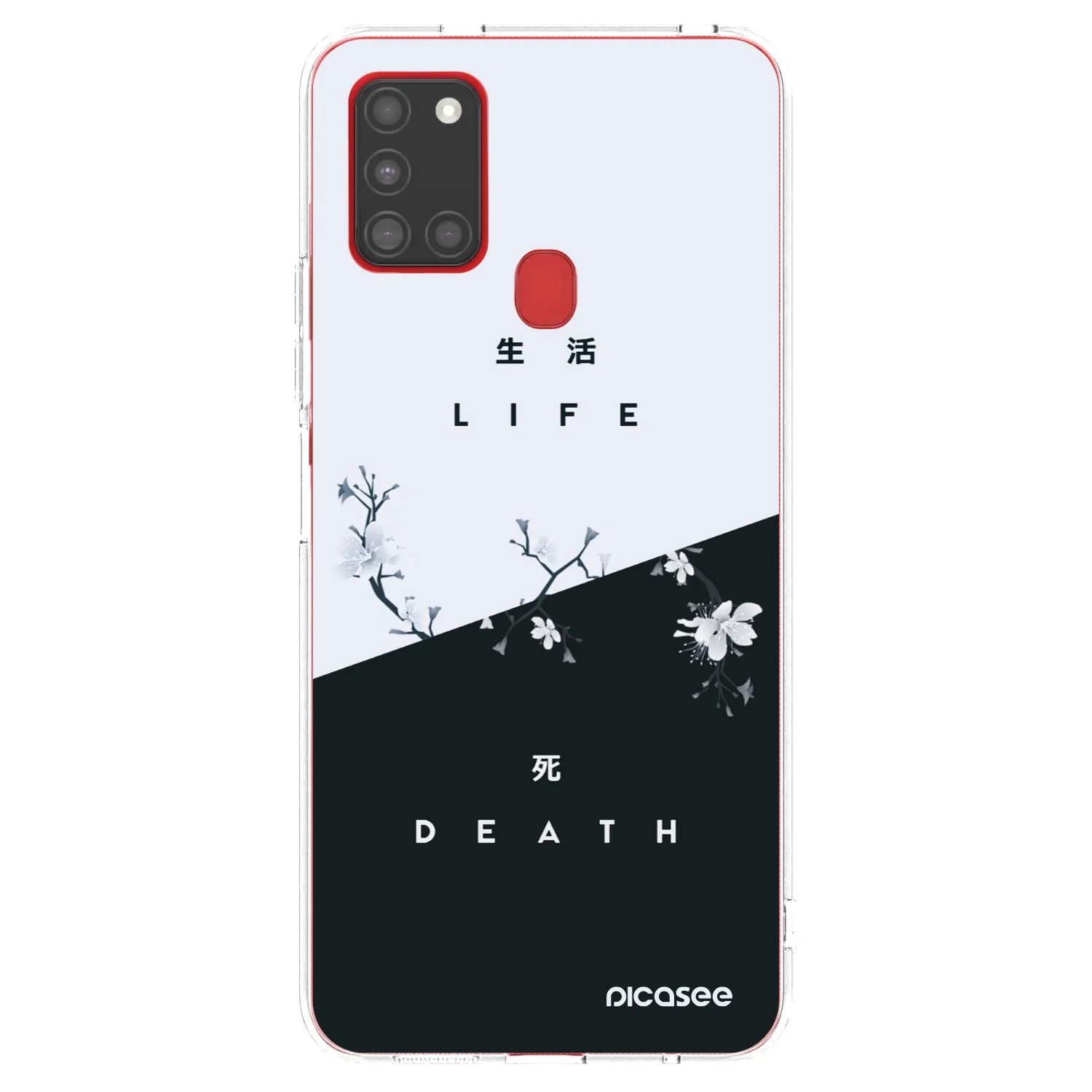 Picasee silikonski prozorni ovitek za Samsung Galaxy A21s - Life - Death