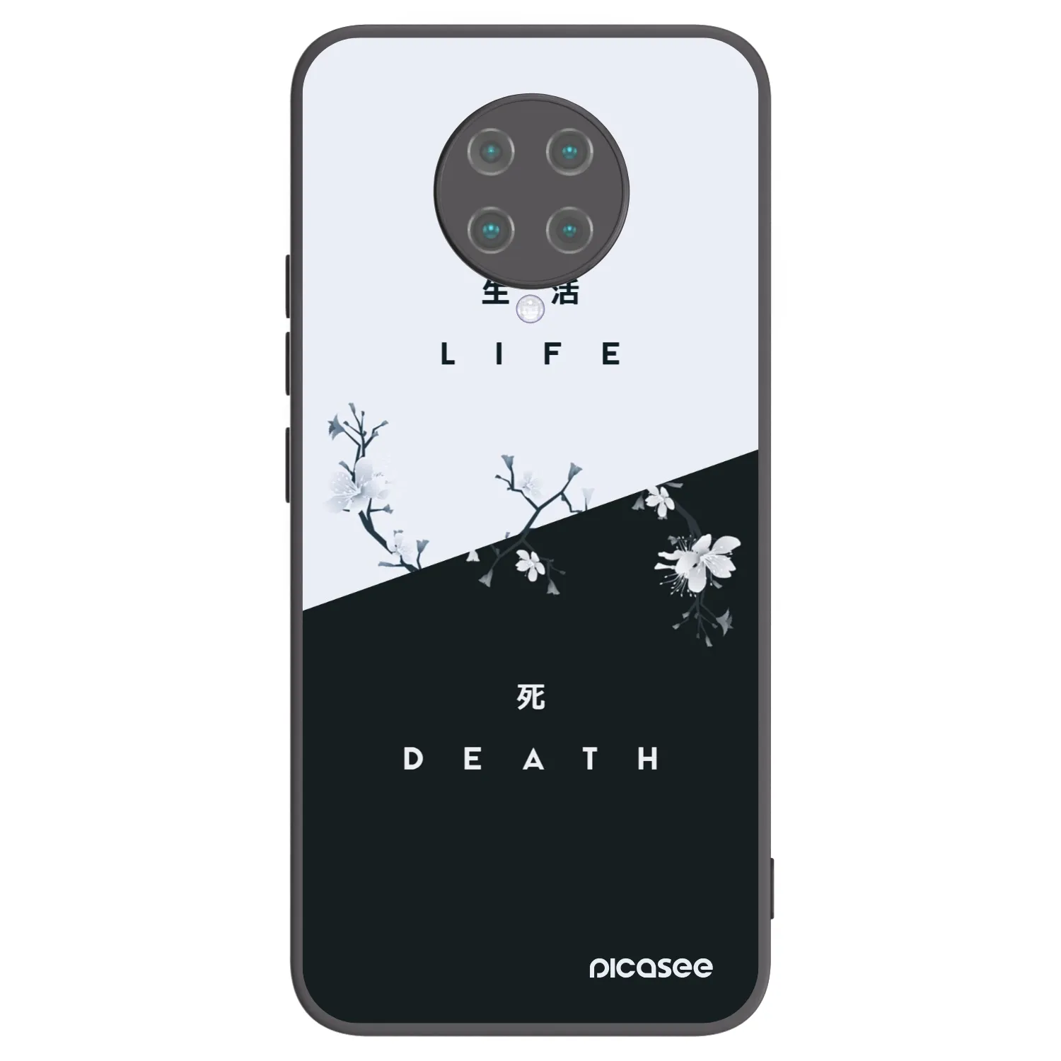 Picasee silikonski črni ovitek za Xiaomi Poco F2 Pro - Life - Death