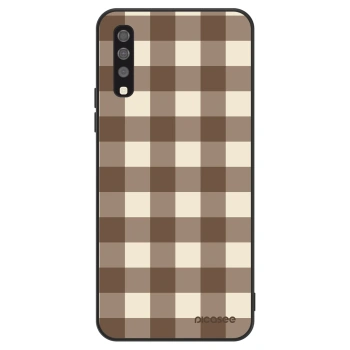 Ovitek za Samsung Galaxy A70 A705F - Brown grid