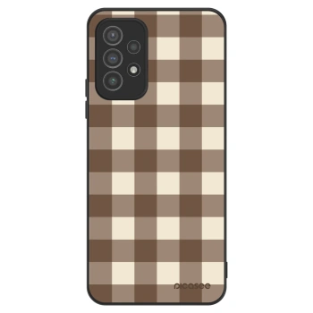 Ovitek za Samsung Galaxy A72 A725F - Brown grid