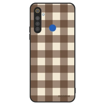 Ovitek za Realme 5 - Brown grid