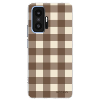 Picasee silikonski prozorni ovitek za Xiaomi 11T - Brown grid